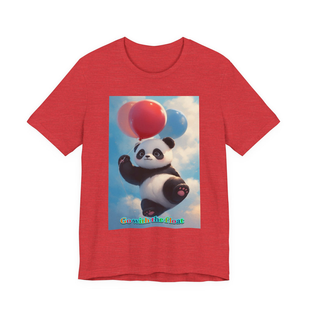 “Go with the float.” Neutral themed t-shirt