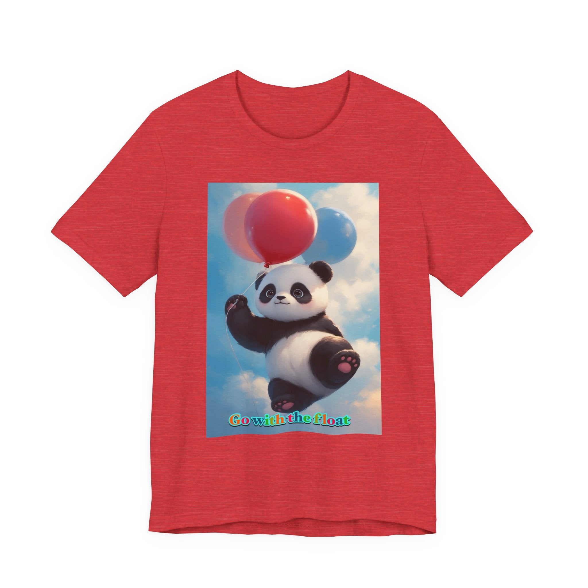 “Go with the float.” Neutral themed t-shirt