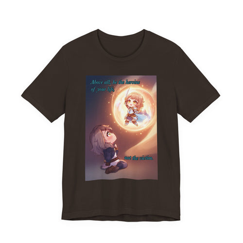 Be your own hero. Female themed t-shirt.