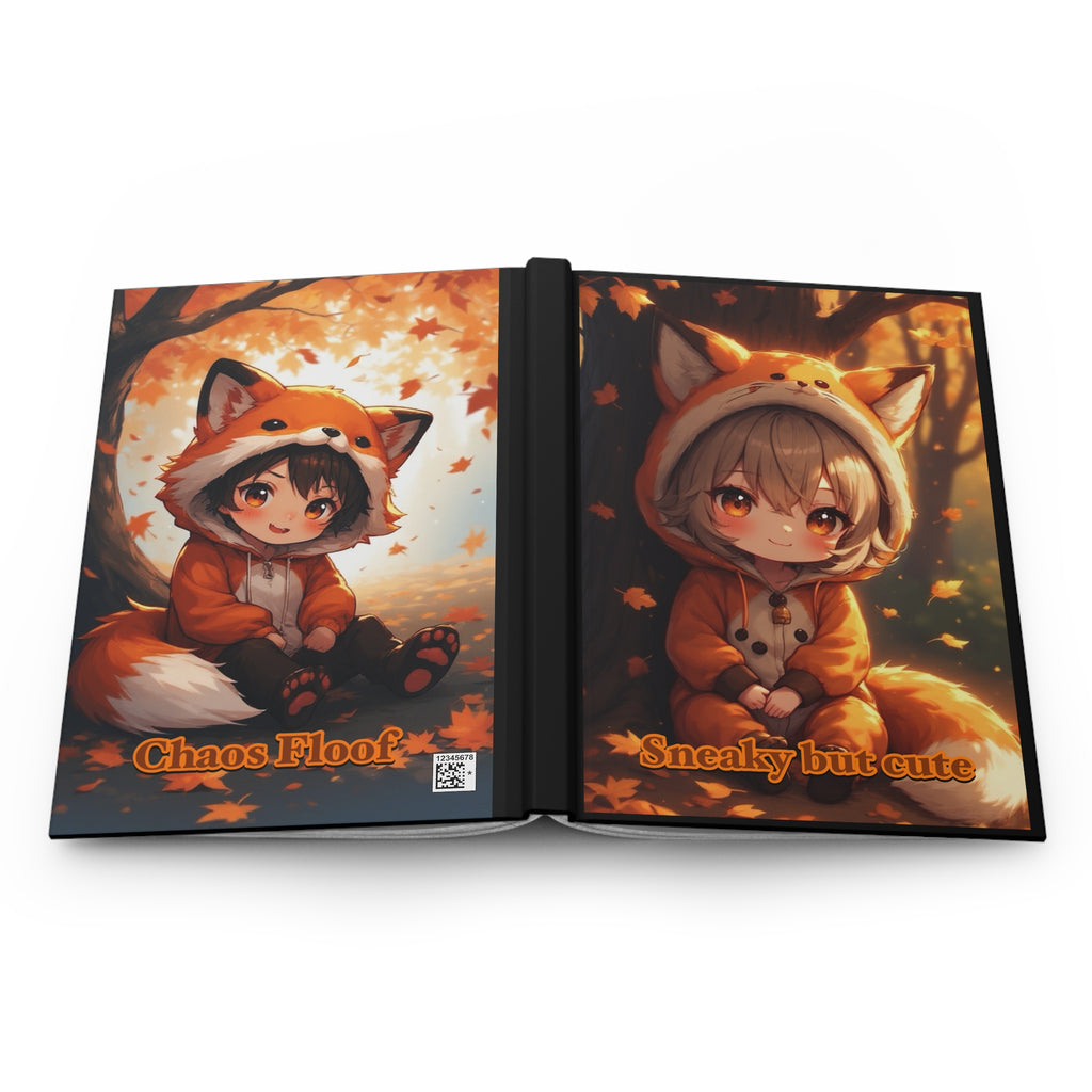Cute Fox Journal — "Sneaky but cute" Hardcover Notebook for Kids & Anime Fans