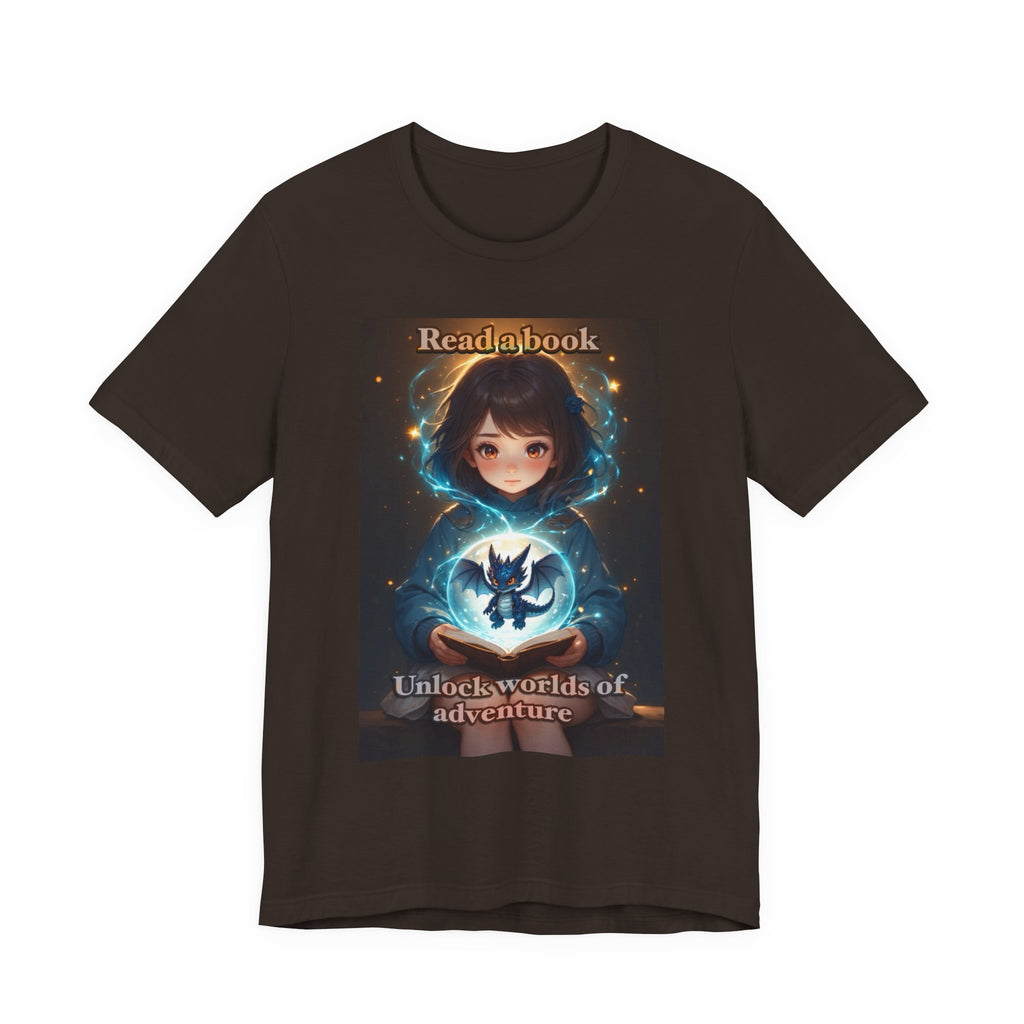 Book dragon. female themed t-shirt
