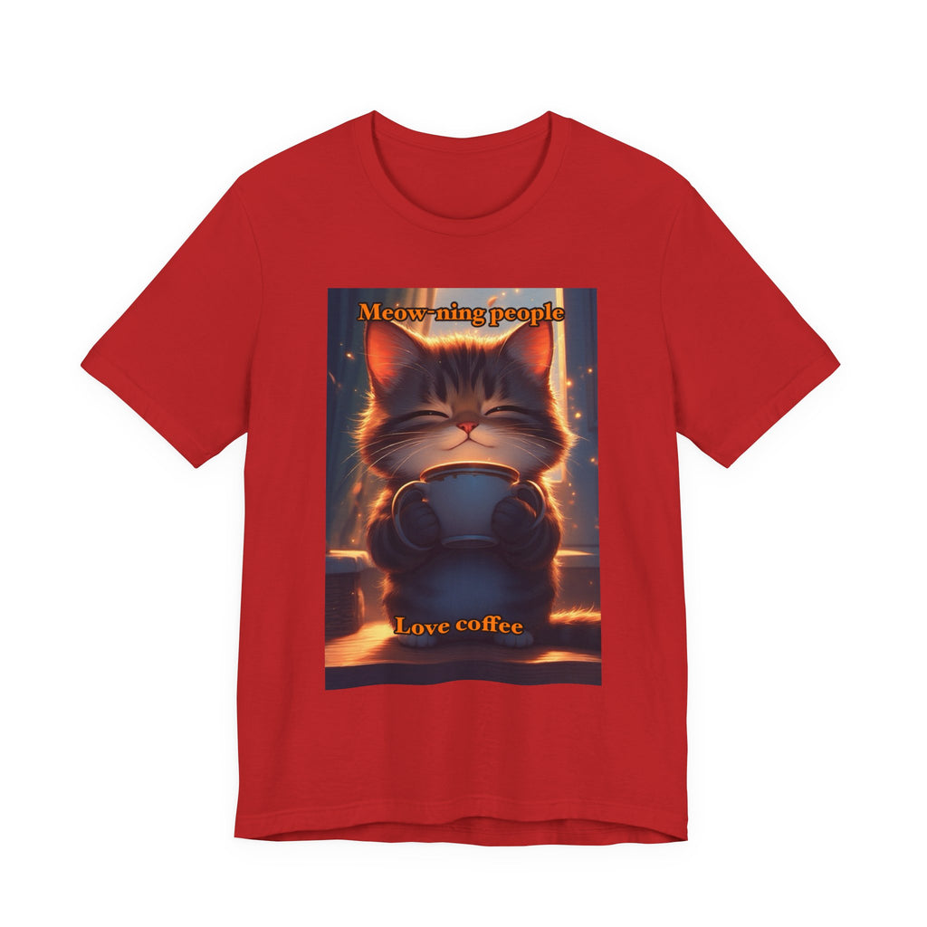 Meow-Ning people. Neutral themed t-shirt