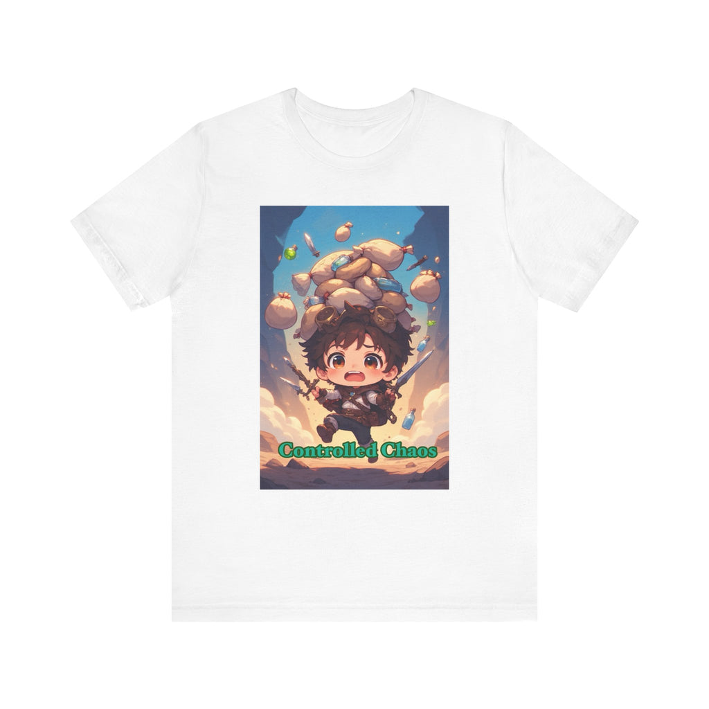 Controlled chaos. Male themed t-shirt