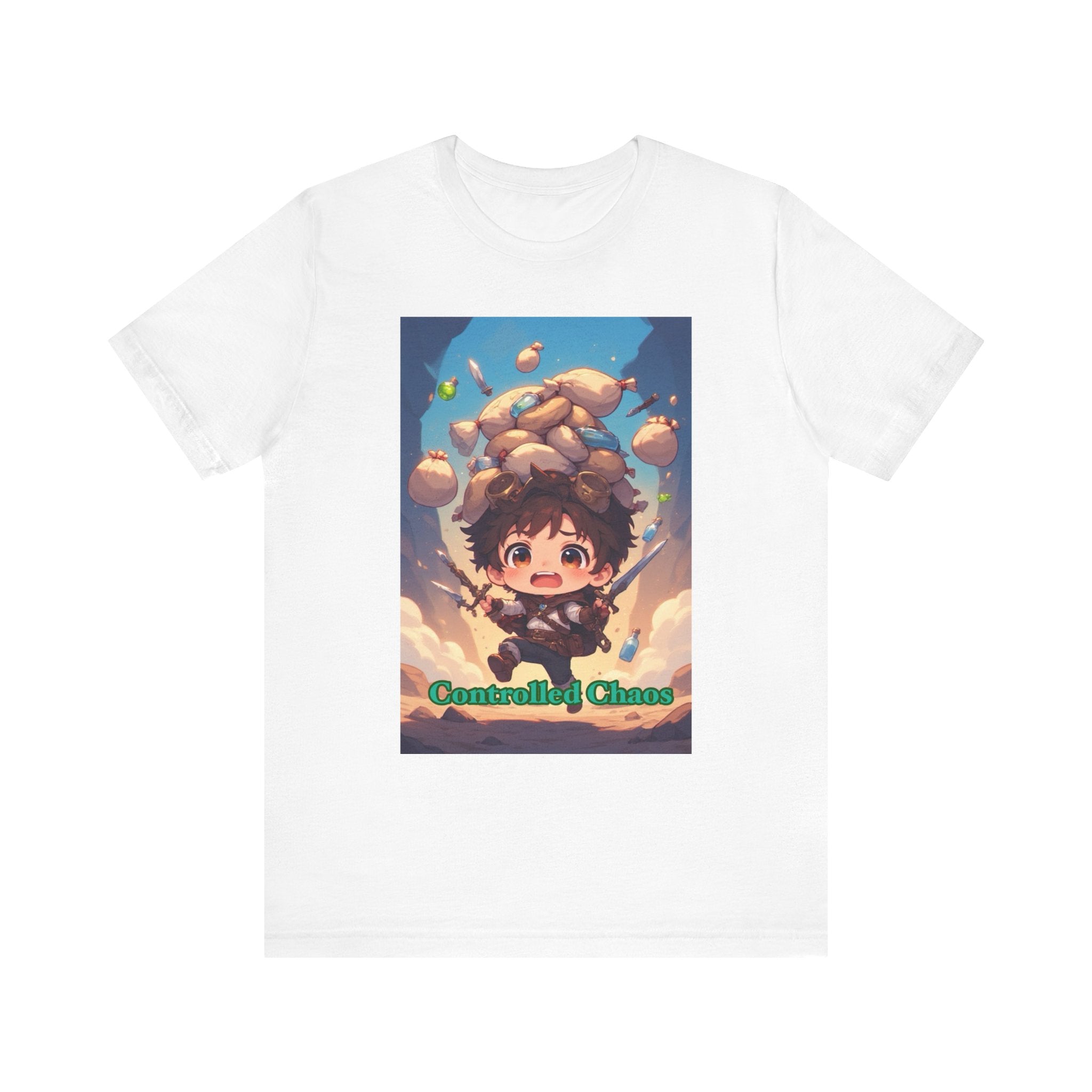 Controlled chaos. Male themed t-shirt