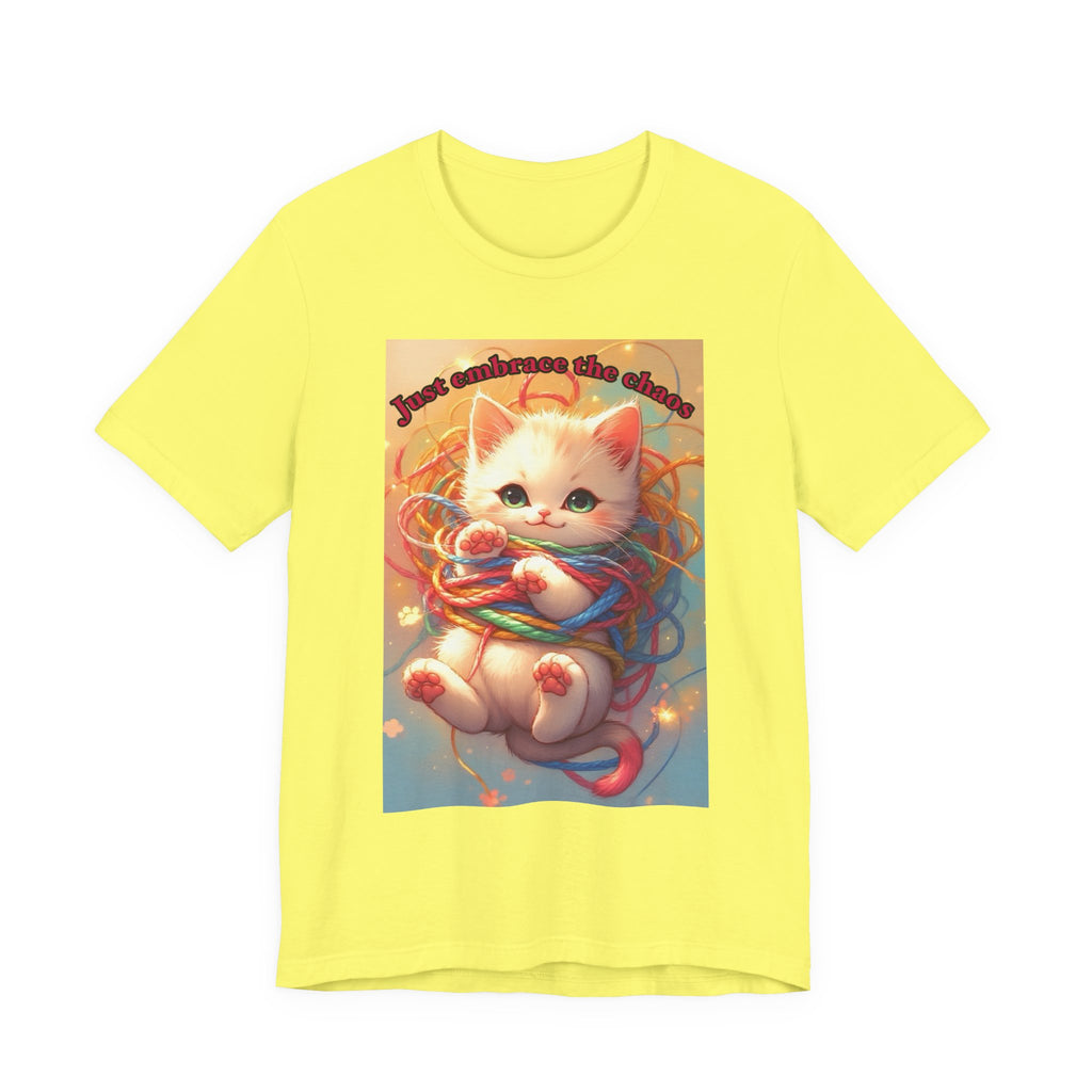 Chaos kitten. Neutral themed t-shirt