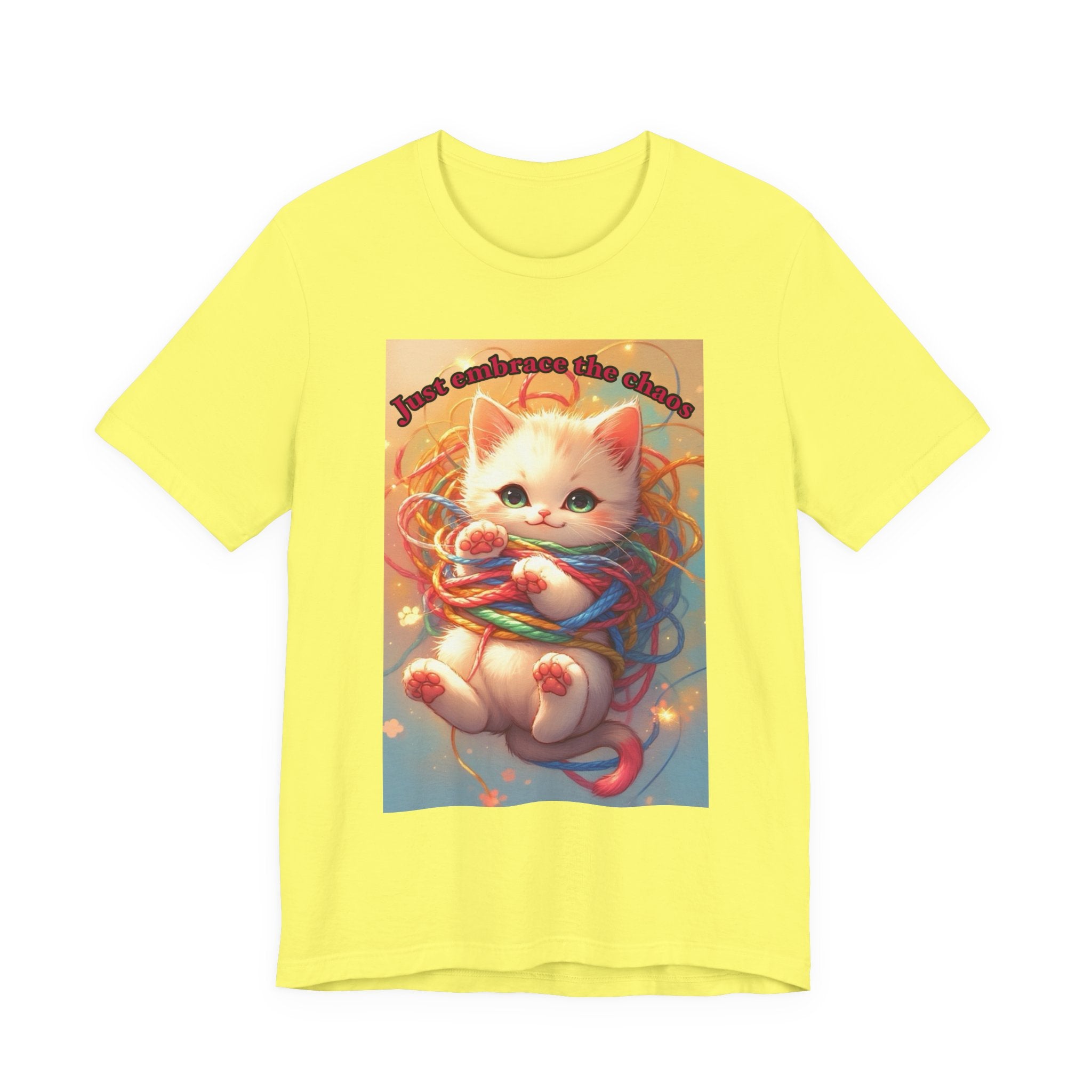 Chaos kitten. Neutral themed t-shirt