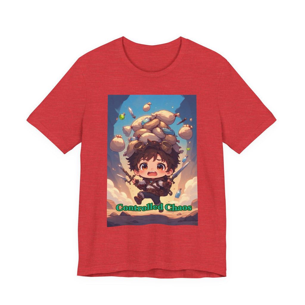 Controlled chaos. Male themed t-shirt