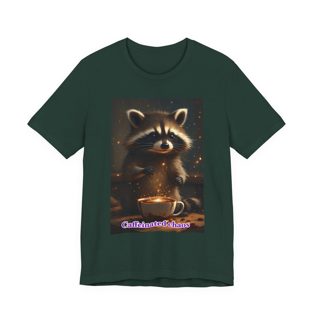 Caffeinated chaos. Neutral themed t-shirt