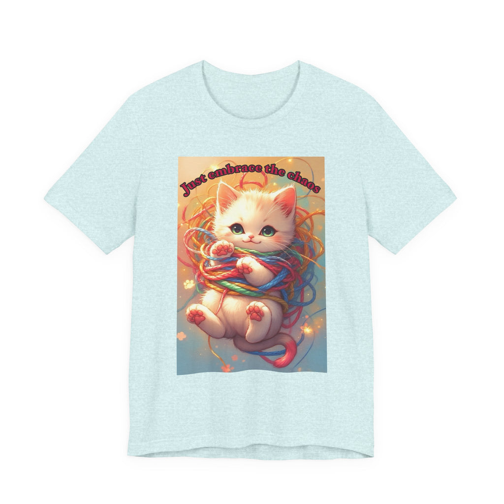 Chaos kitten. Neutral themed t-shirt