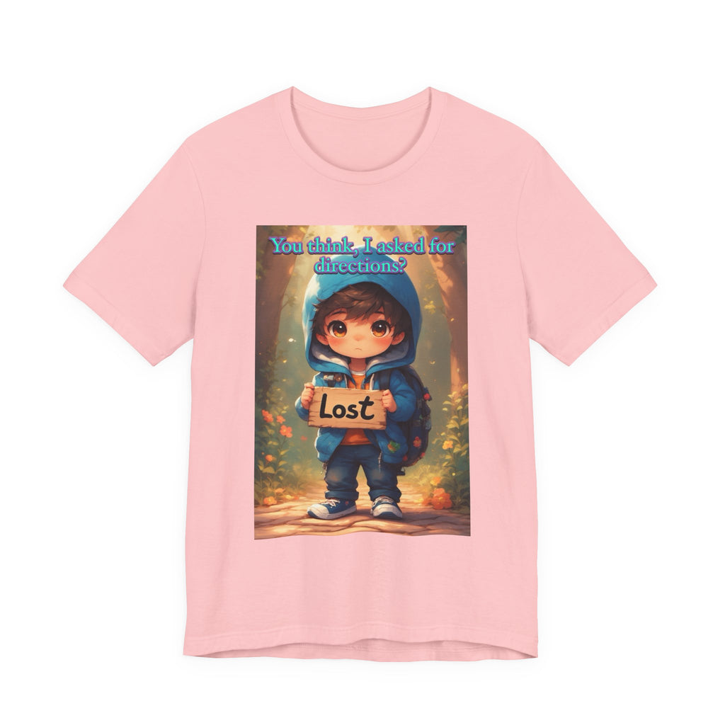 Lost Directions. male themed t-shirt.