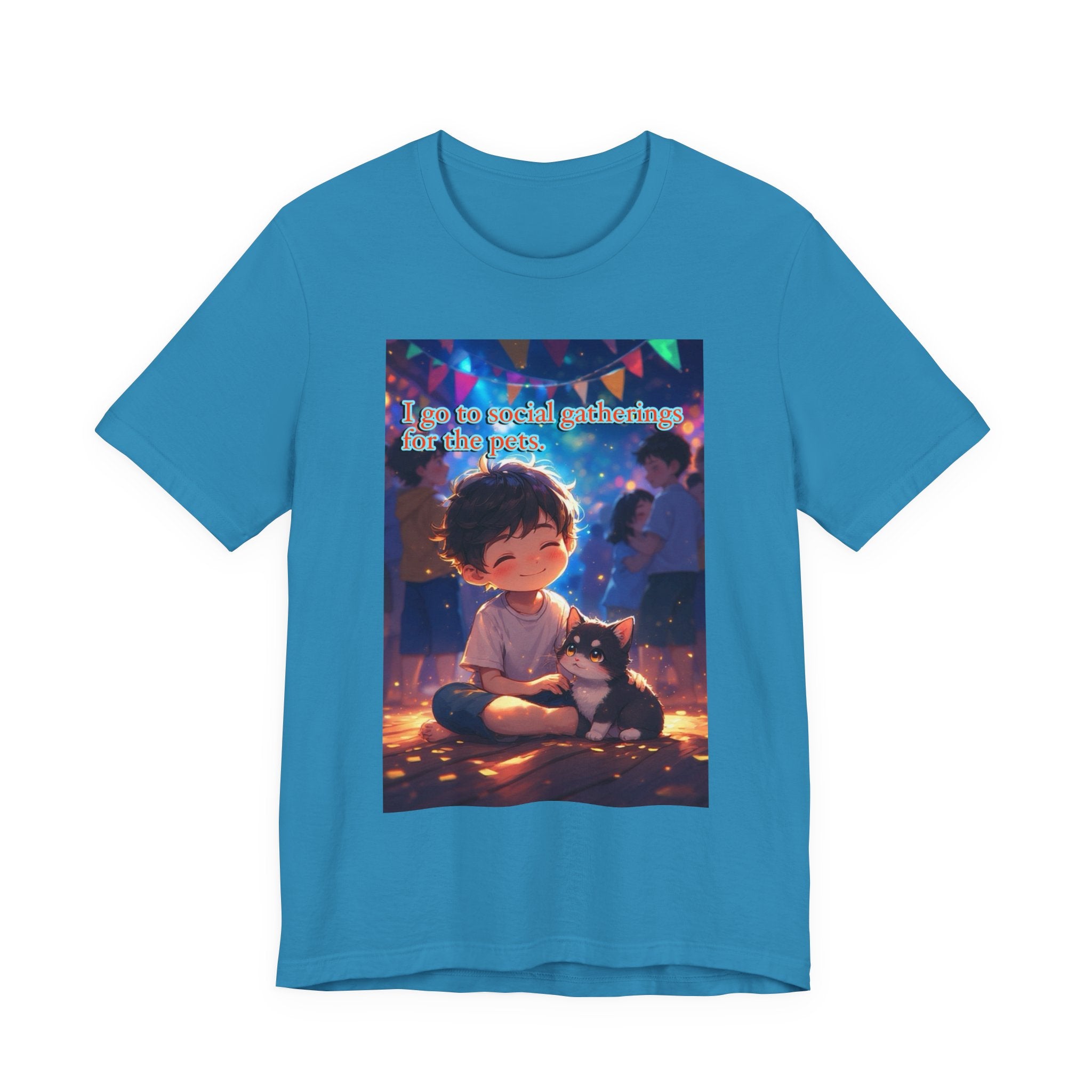 I’m here for the pets. male themed t-shirt.