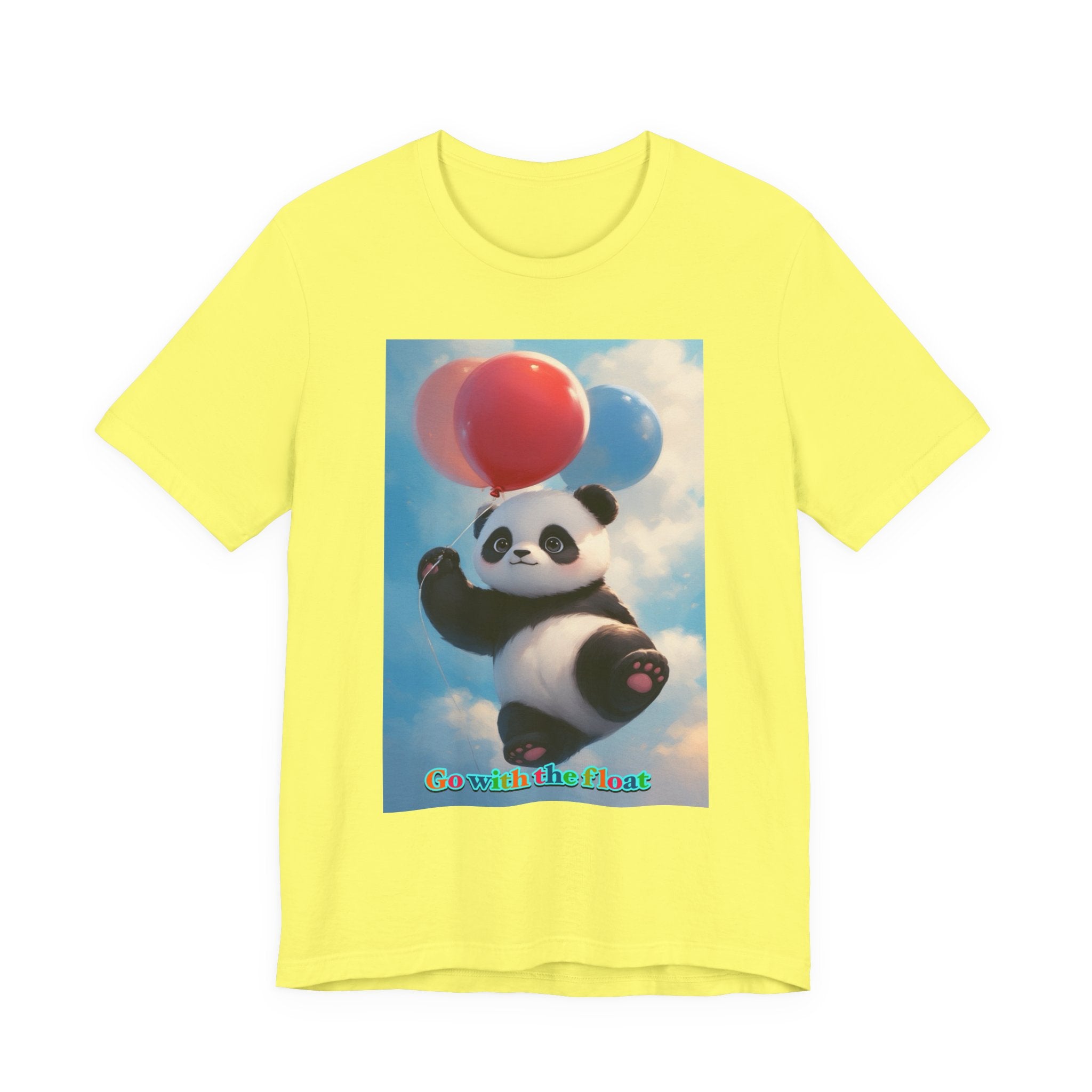 “Go with the float.” Neutral themed t-shirt