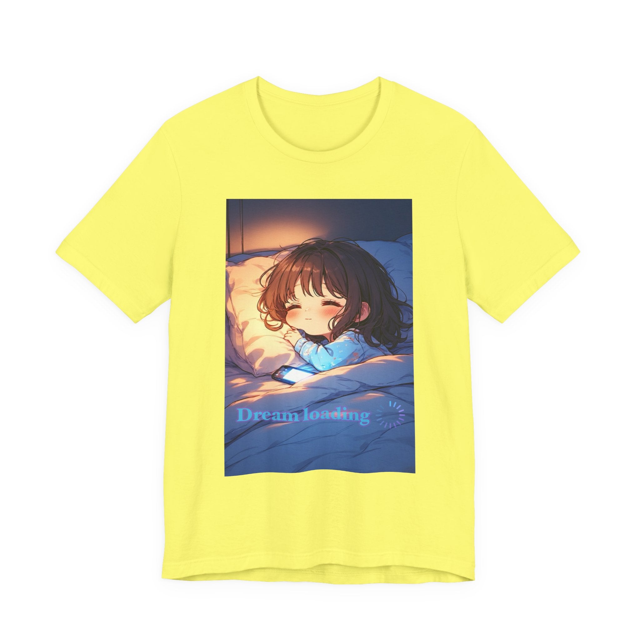 Dream loading. female themed T-shirt.