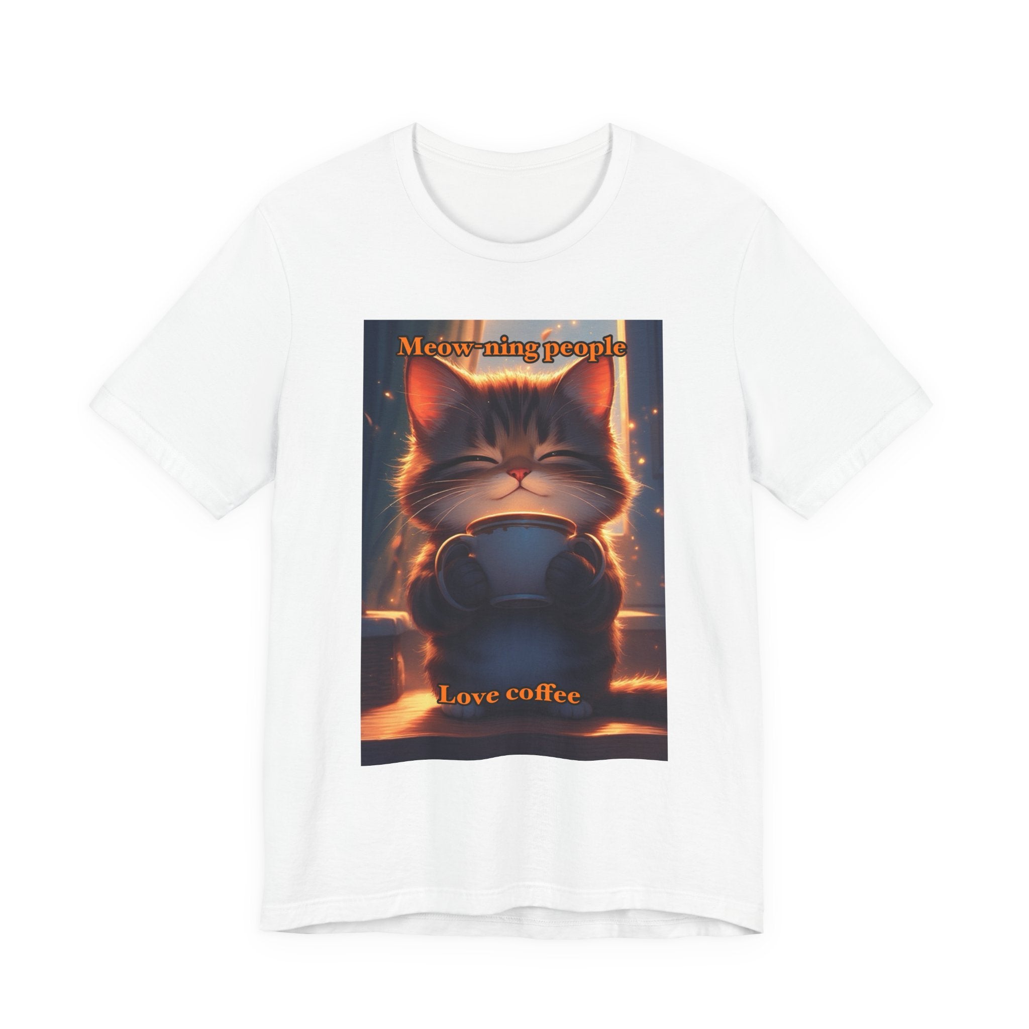 Meow-Ning people. Neutral themed t-shirt