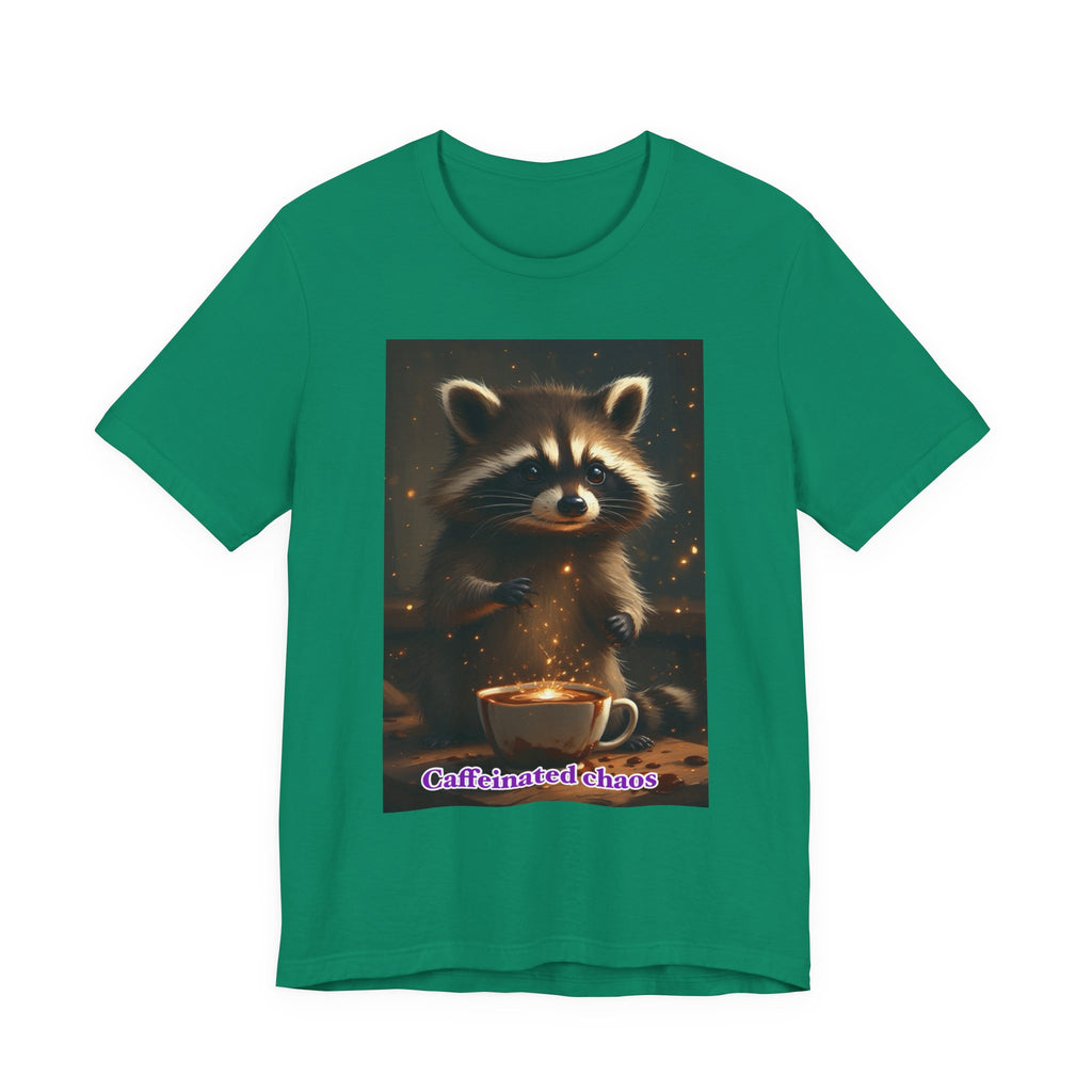 Caffeinated chaos. Neutral themed t-shirt