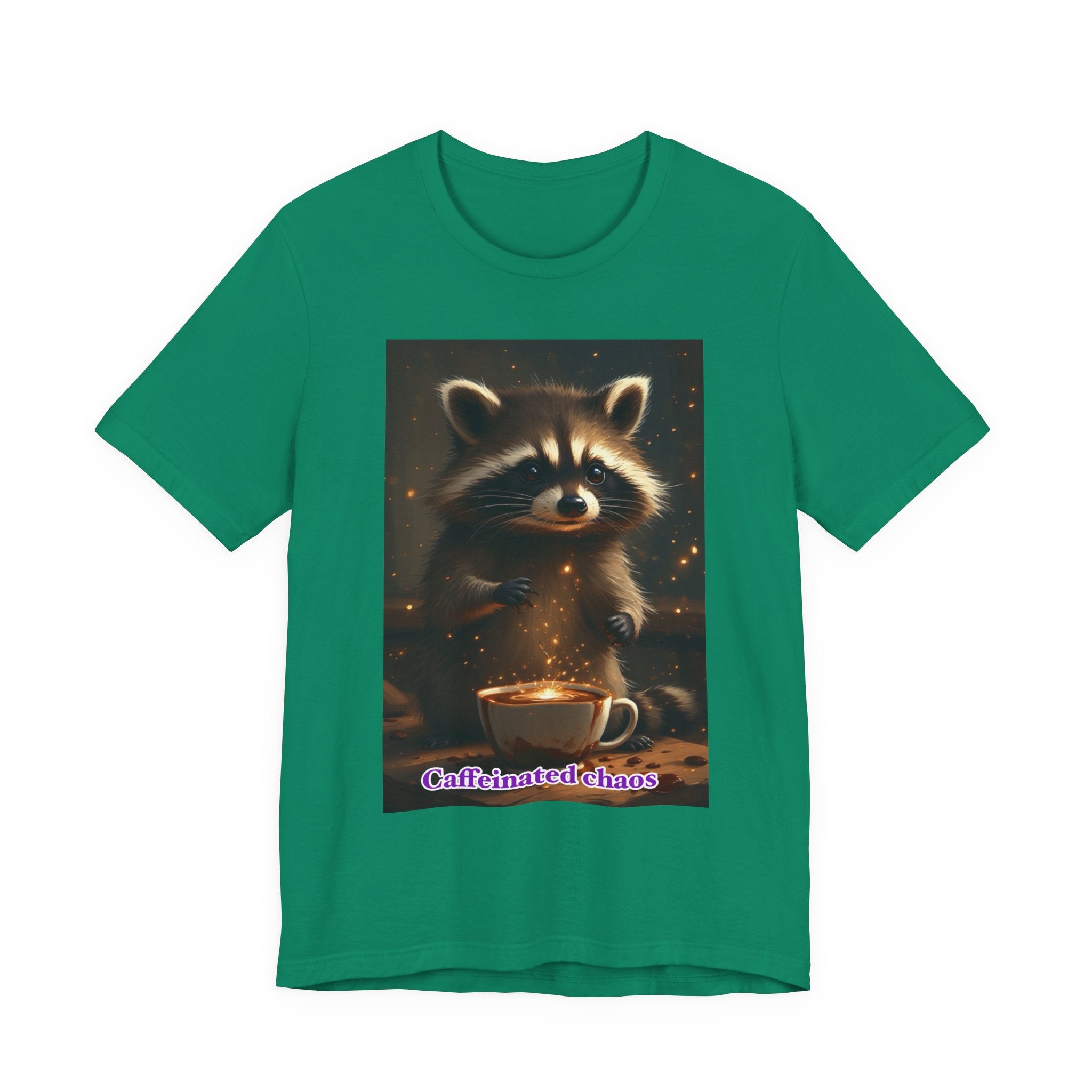 Caffeinated chaos. Neutral themed t-shirt
