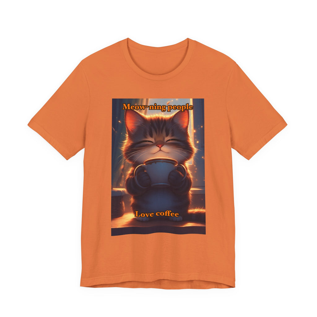 Meow-Ning people. Neutral themed t-shirt