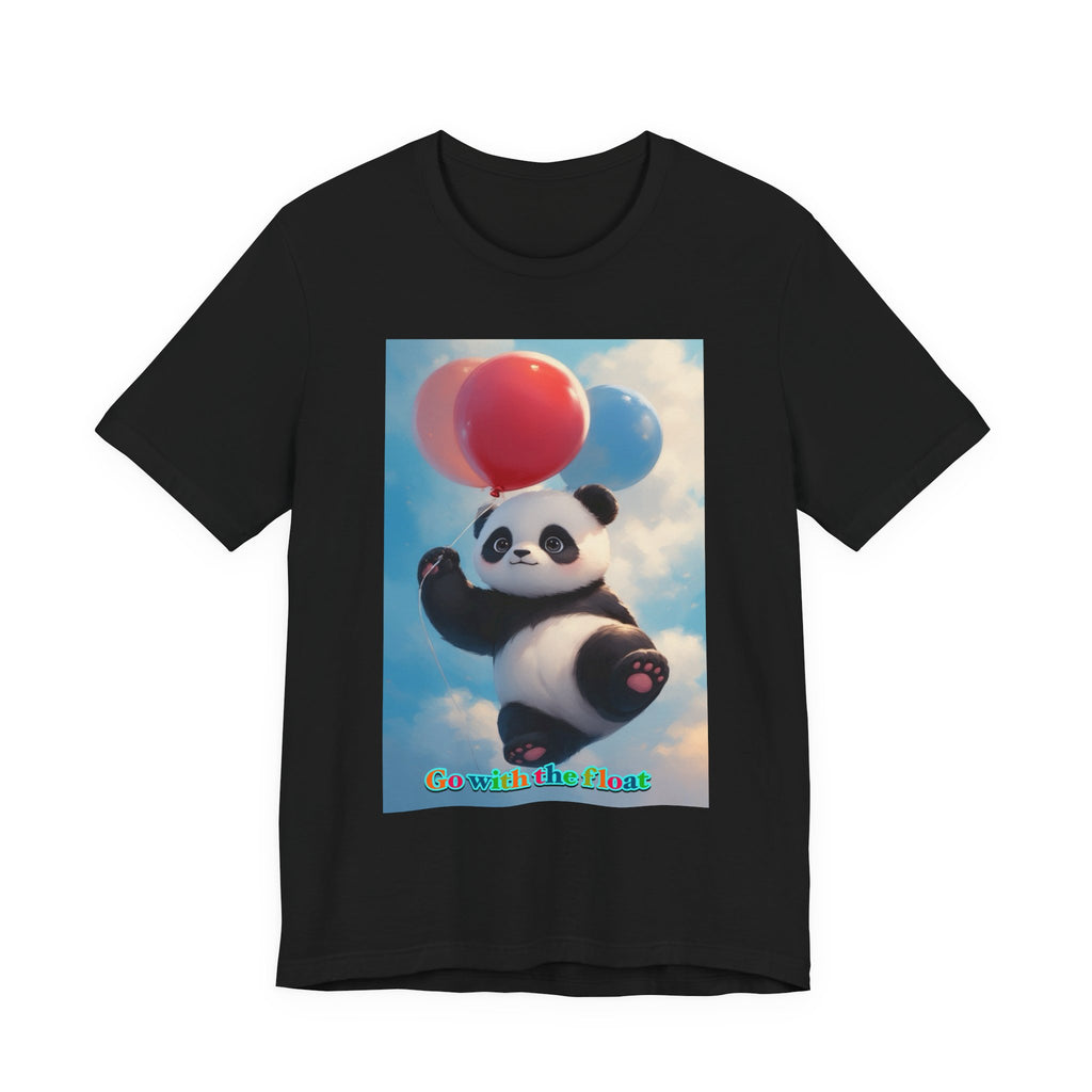 “Go with the float.” Neutral themed t-shirt