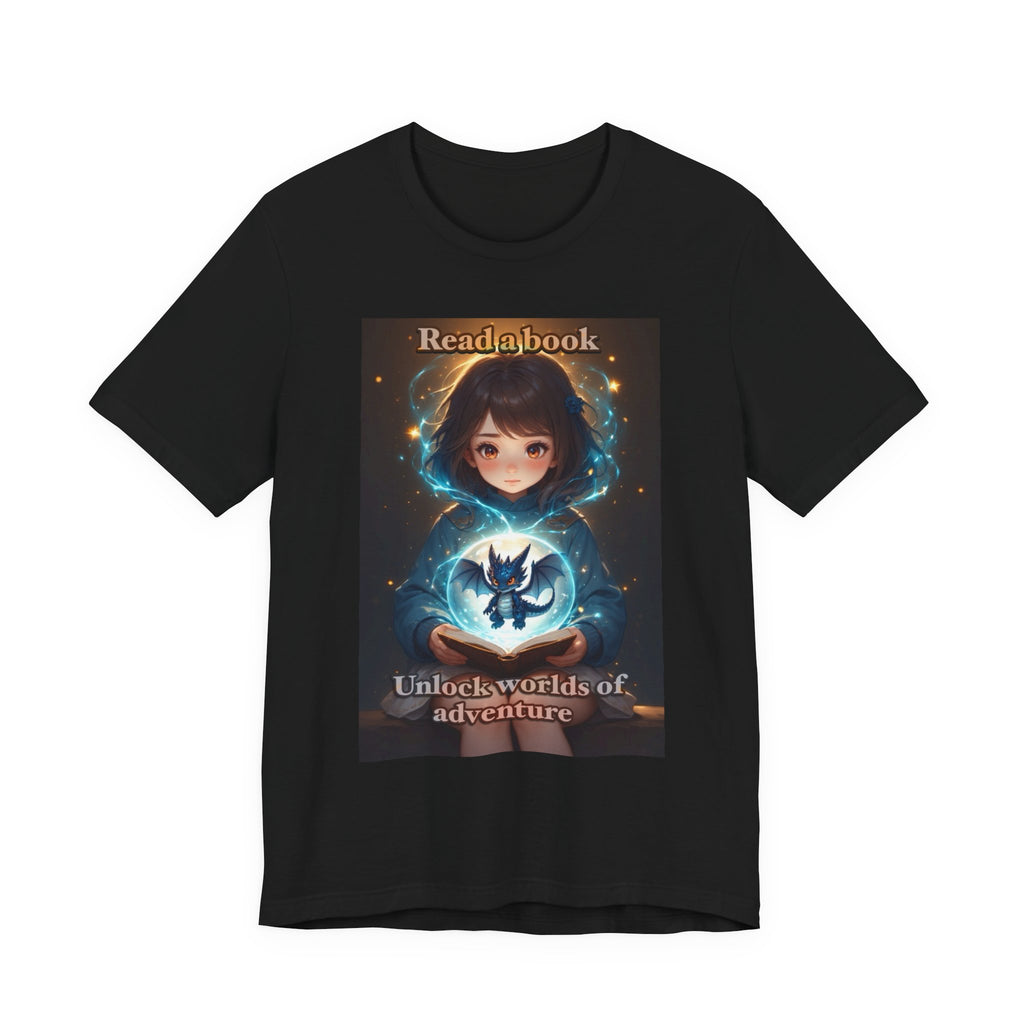 Book dragon. female themed t-shirt