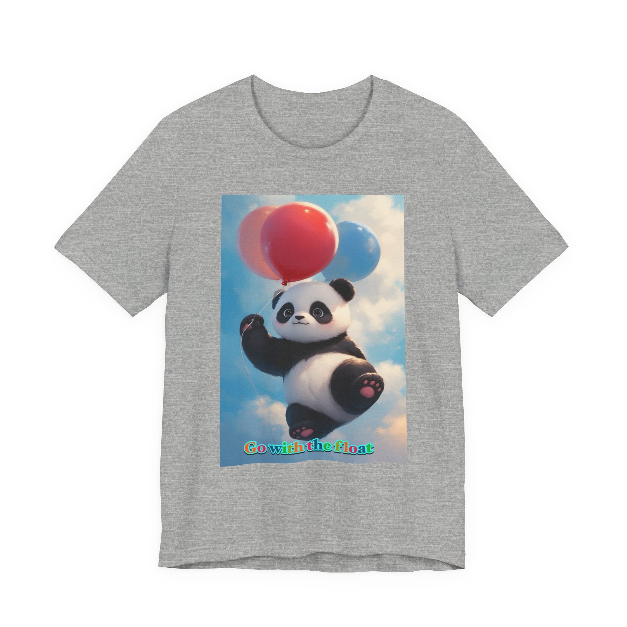 “Go with the float.” Neutral themed t-shirt