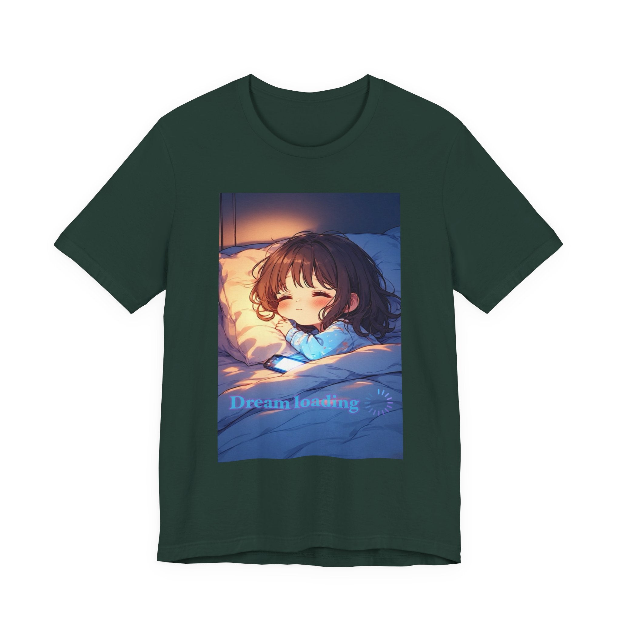 Dream loading. female themed T-shirt.