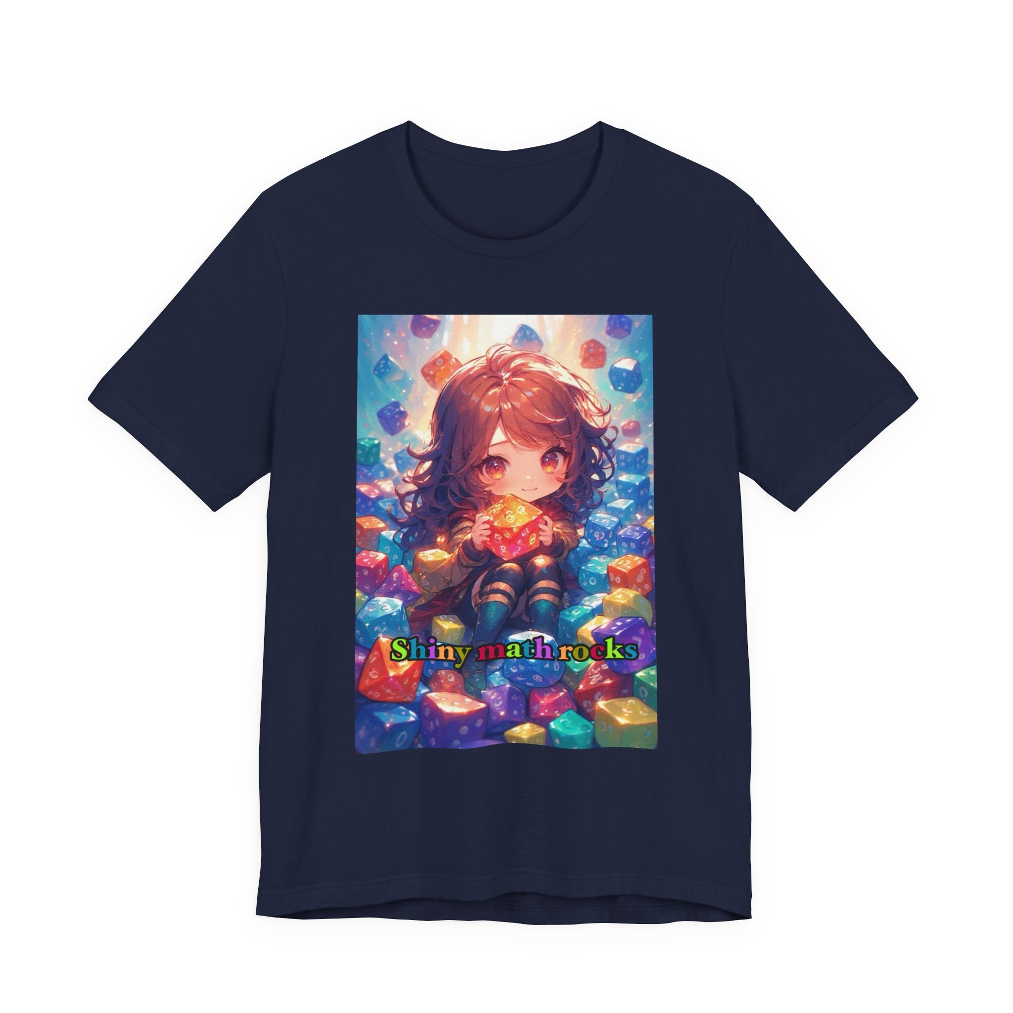Shiny math rocks. female themed t-shirt