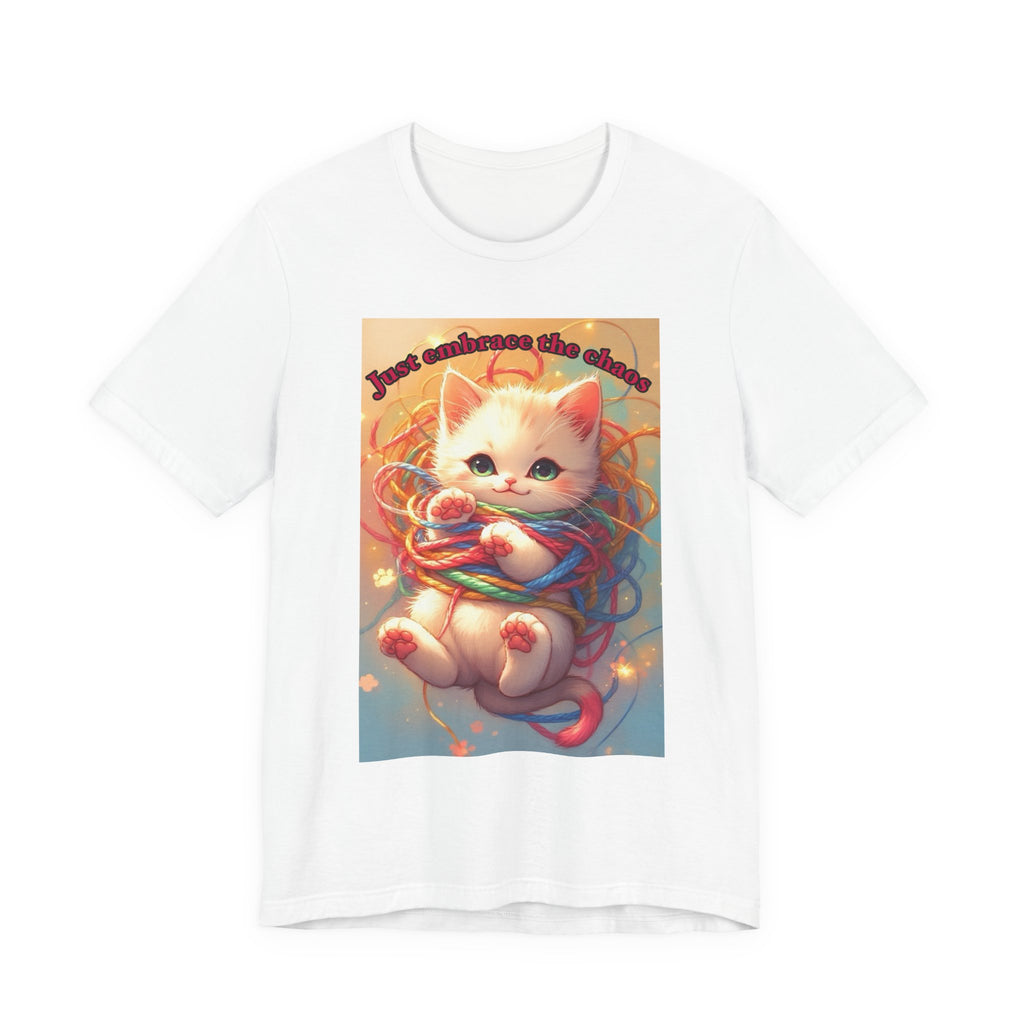 Chaos kitten. Neutral themed t-shirt