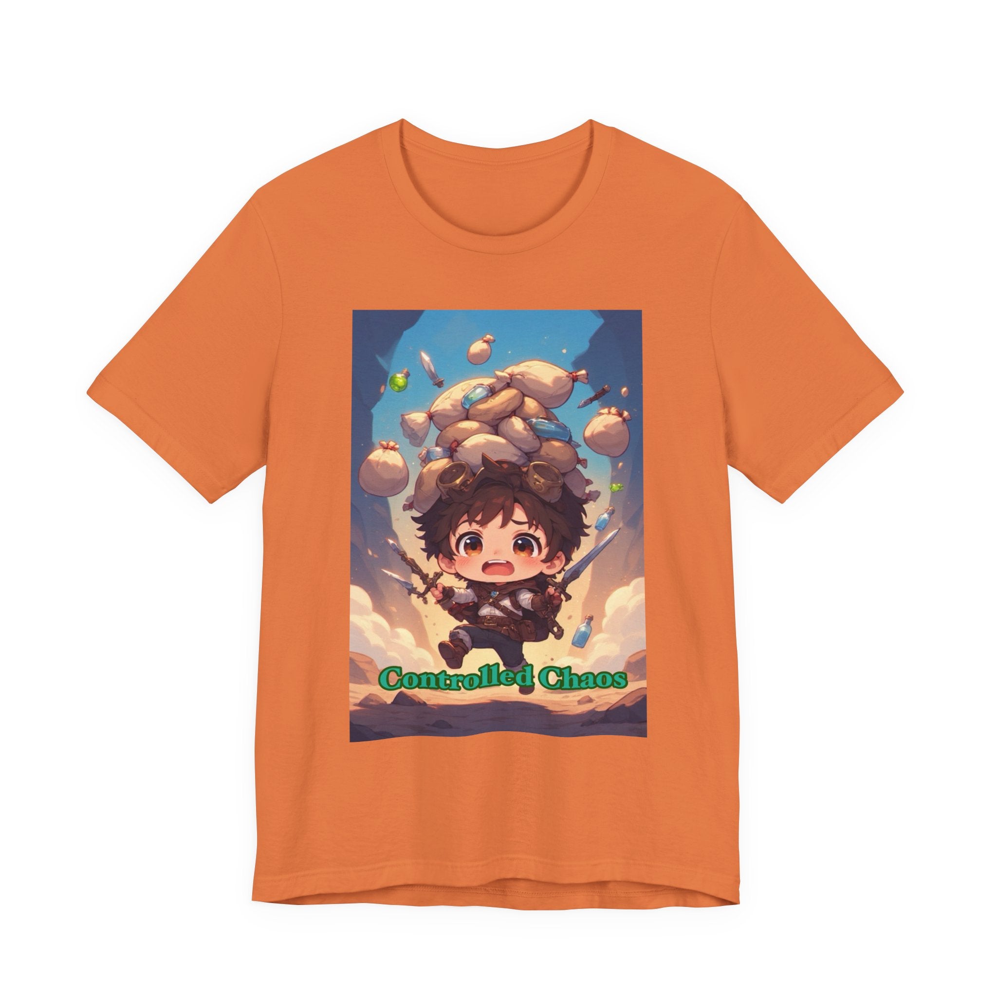 Controlled chaos. Male themed t-shirt
