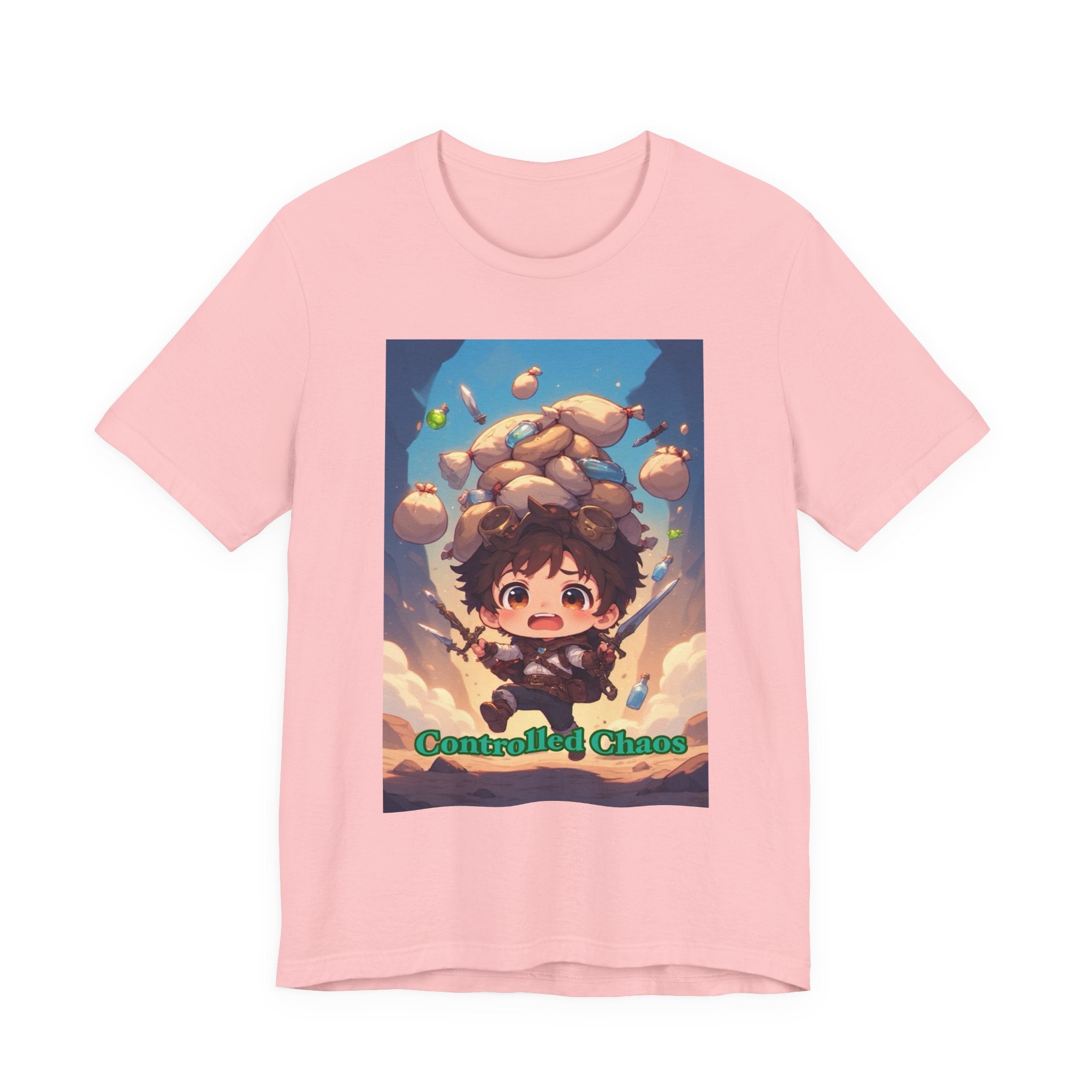Controlled chaos. Male themed t-shirt