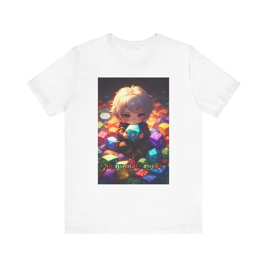 Shiny math rocks. Male themed t-shirt