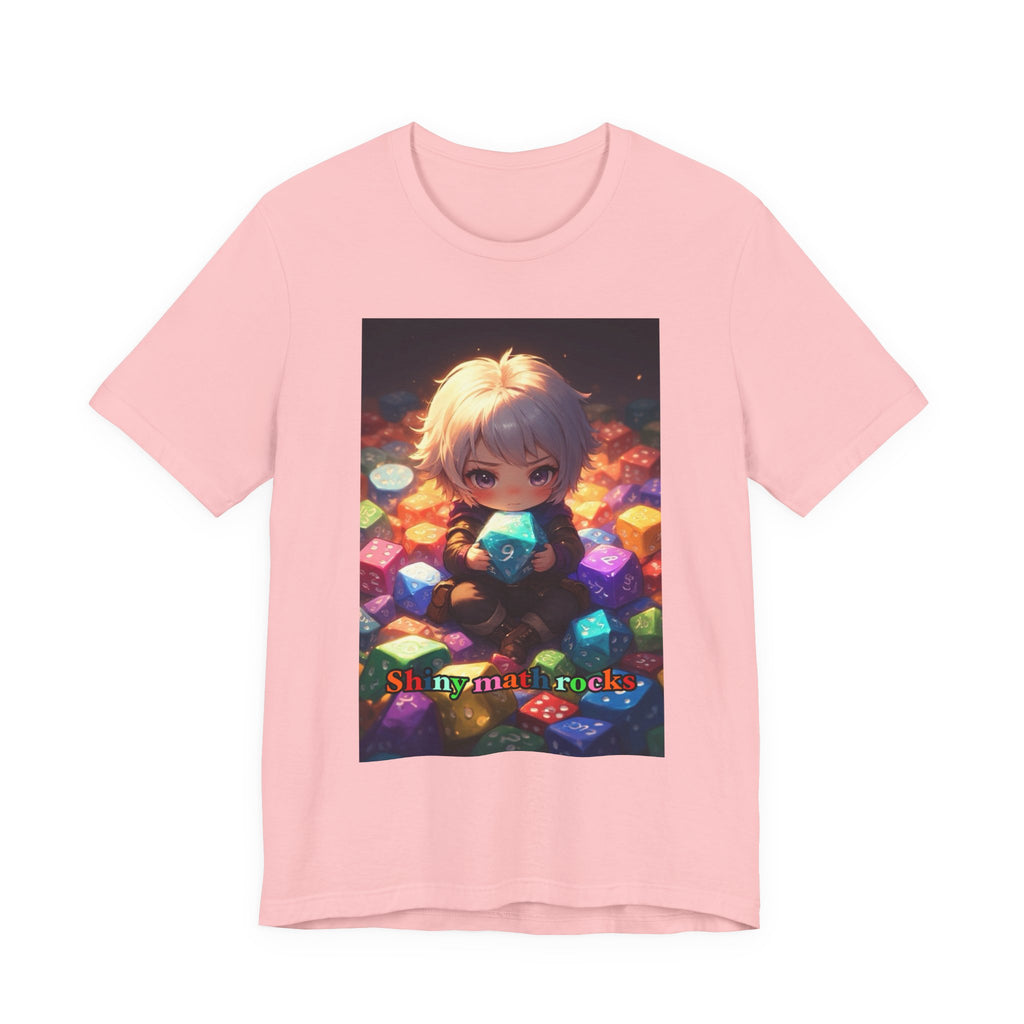 Shiny math rocks. Male themed t-shirt
