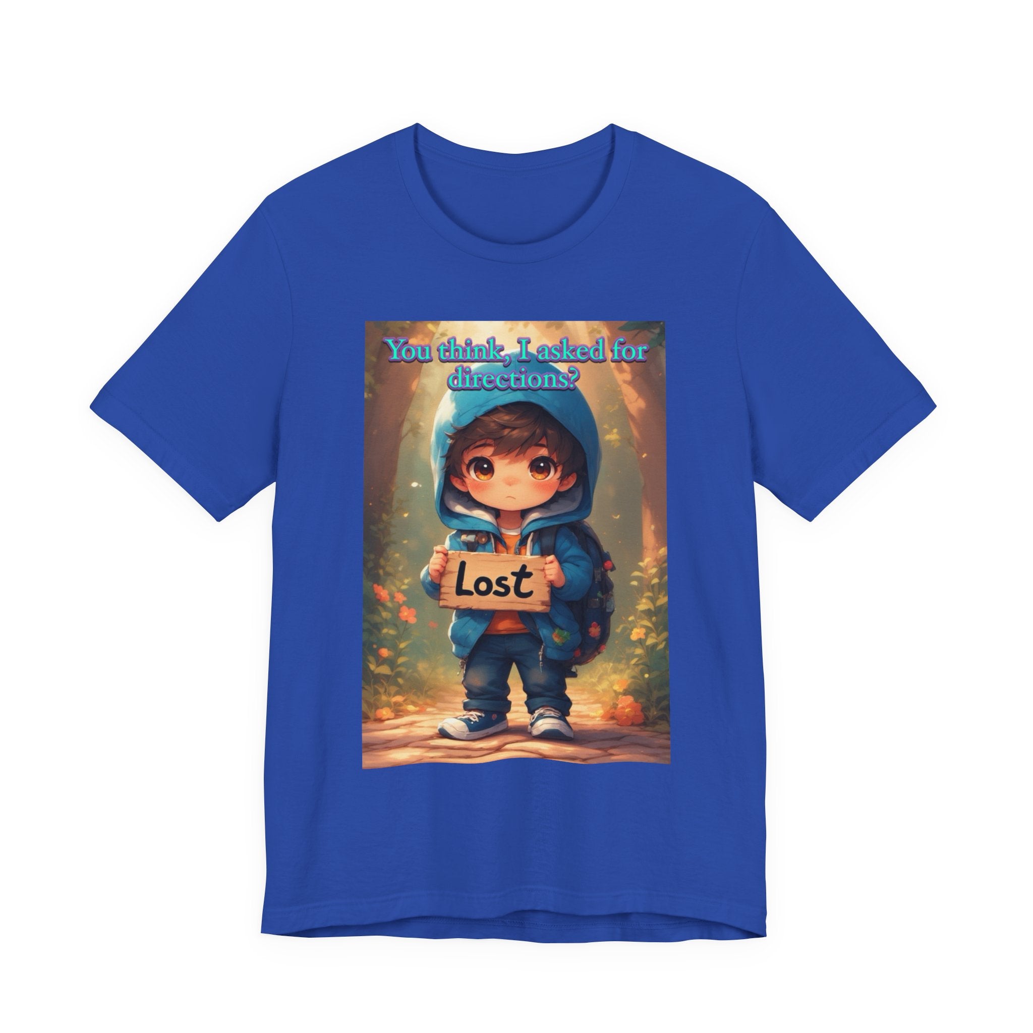 Lost Directions. male themed t-shirt.