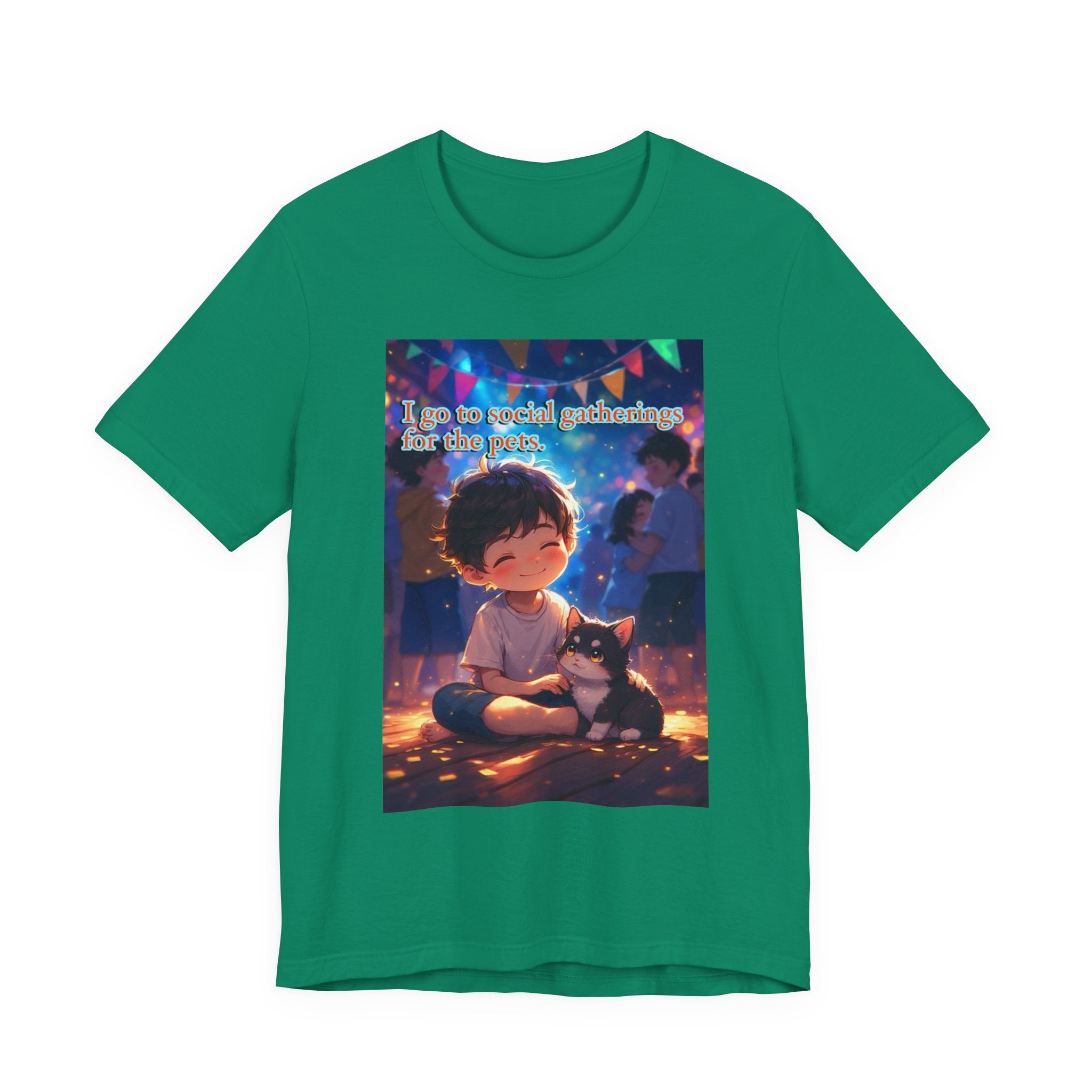 I’m here for the pets. male themed t-shirt.