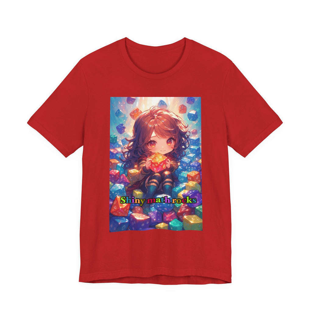 Shiny math rocks. female themed t-shirt