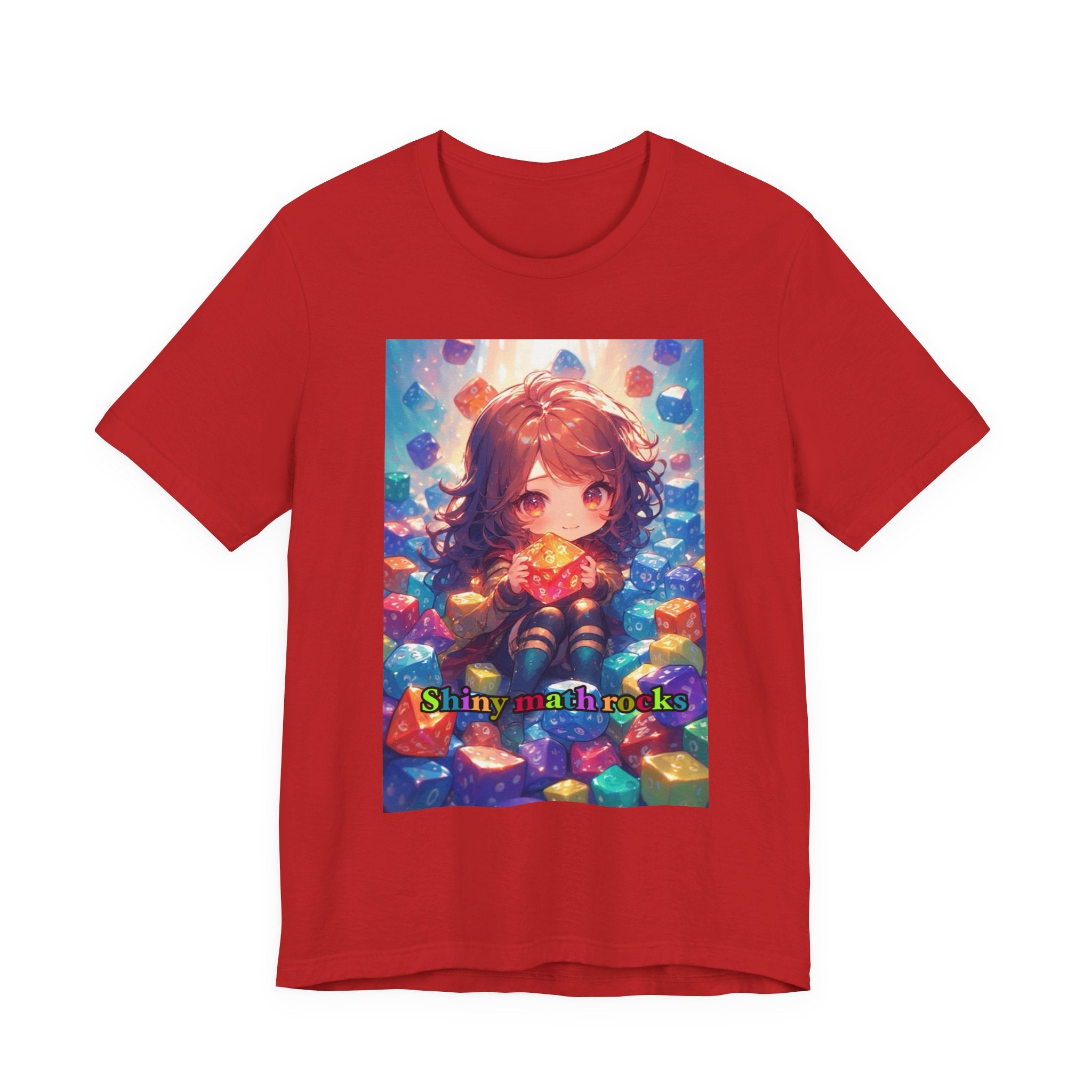 Shiny math rocks. female themed t-shirt