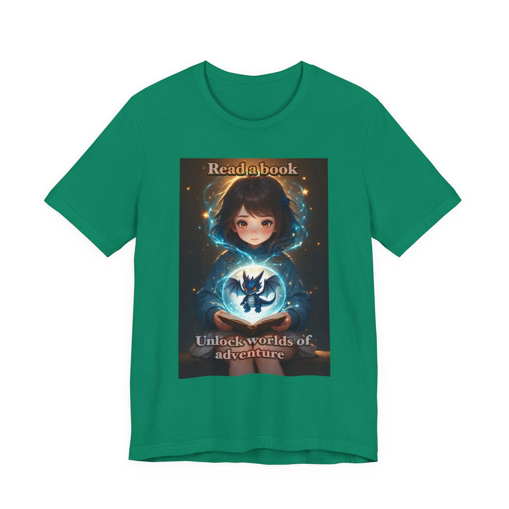 Book dragon. female themed t-shirt