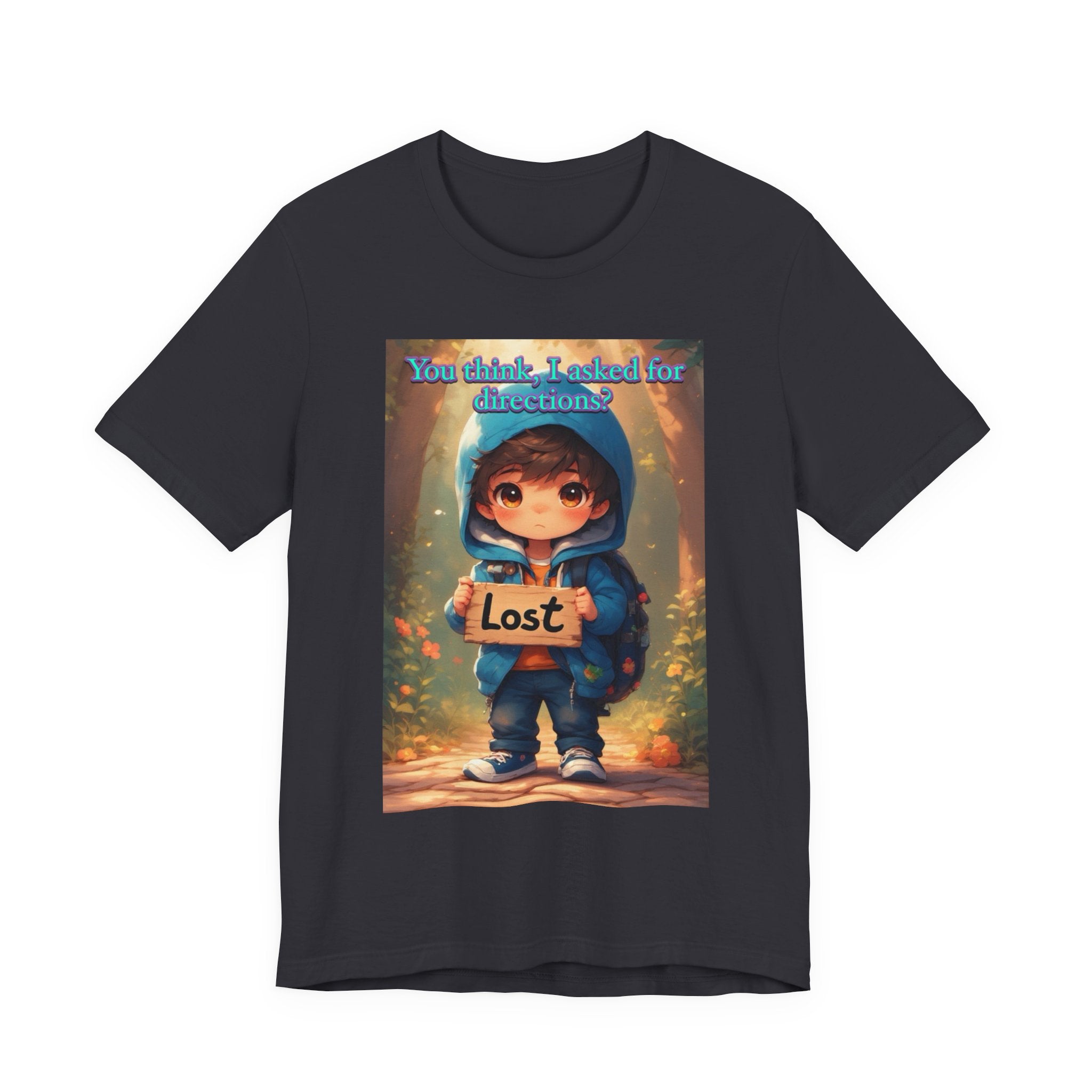 Lost Directions. male themed t-shirt.