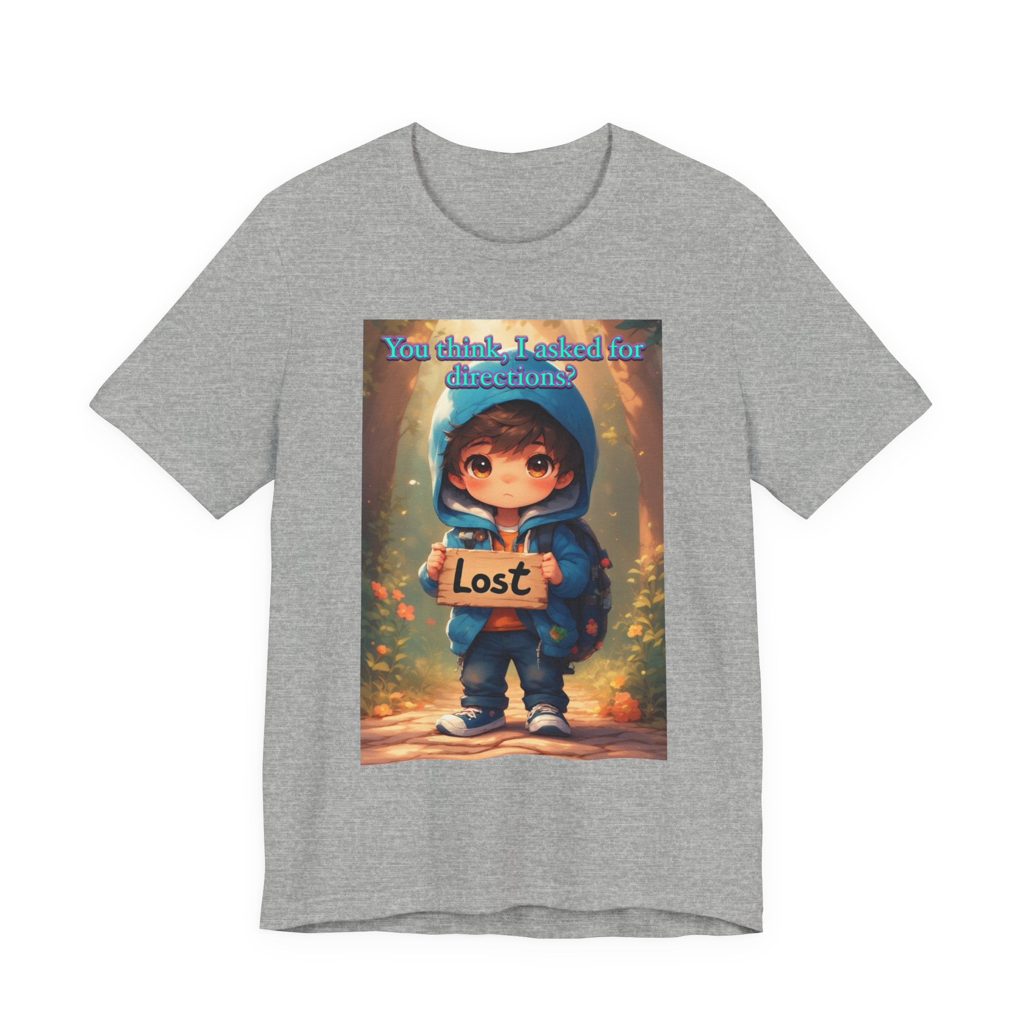Lost Directions. male themed t-shirt.