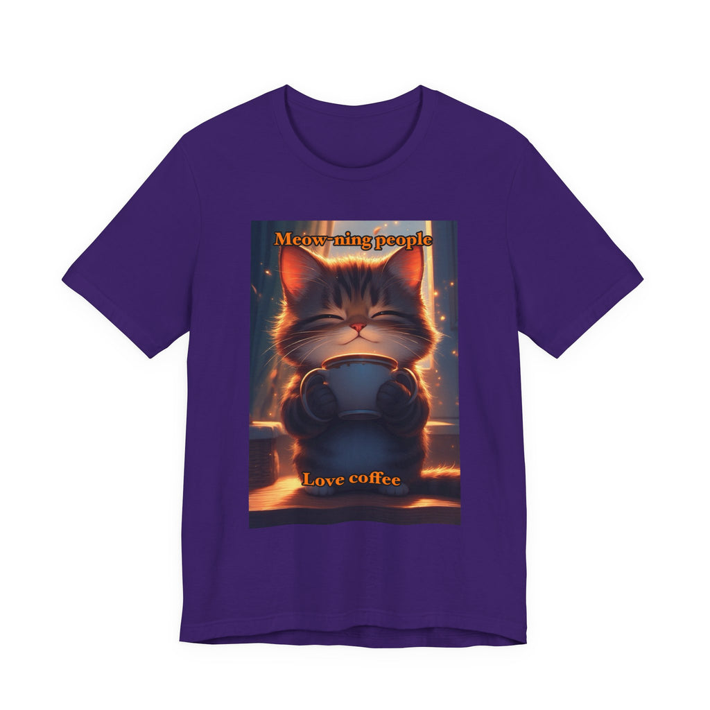 Meow-Ning people. Neutral themed t-shirt
