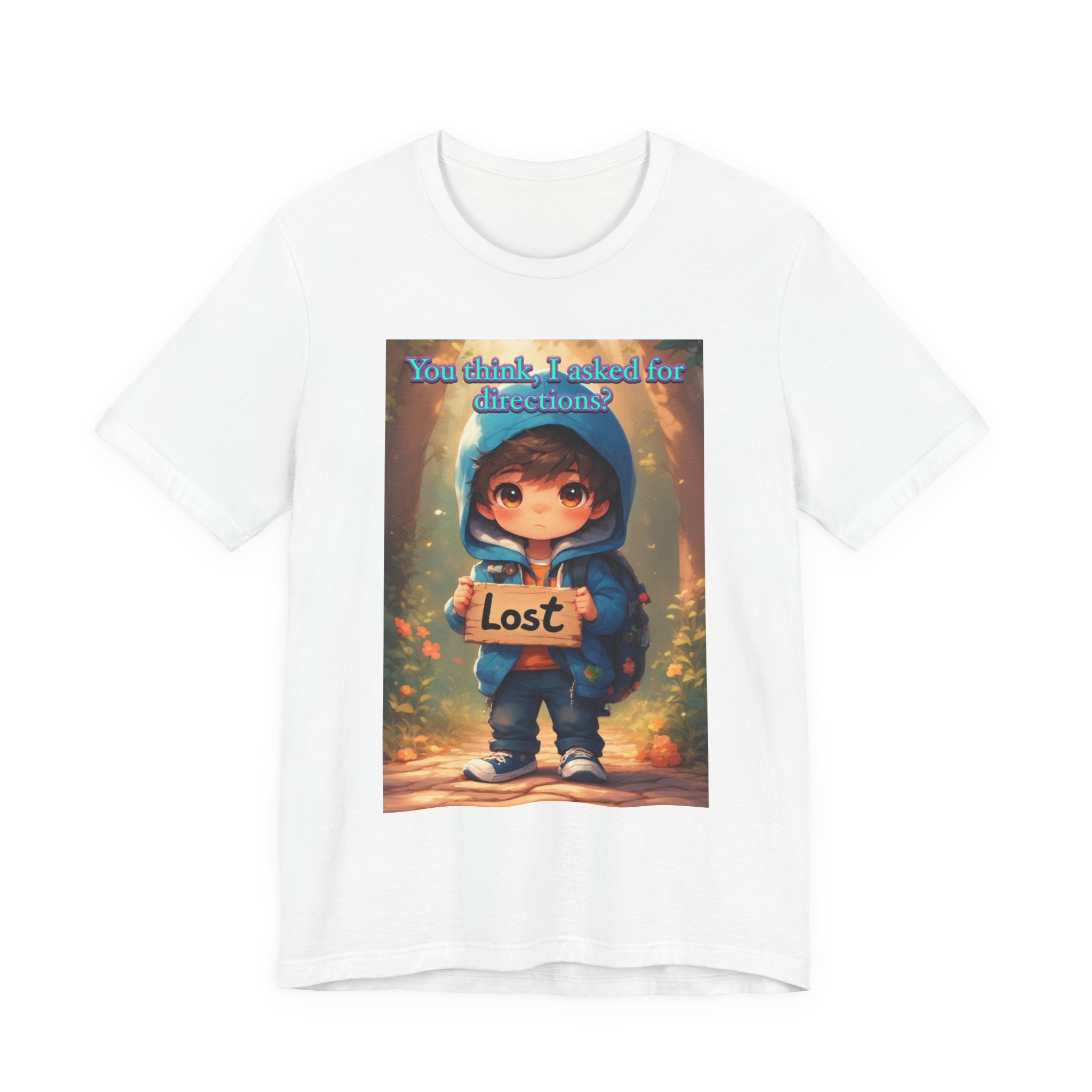 Lost Directions. male themed t-shirt.