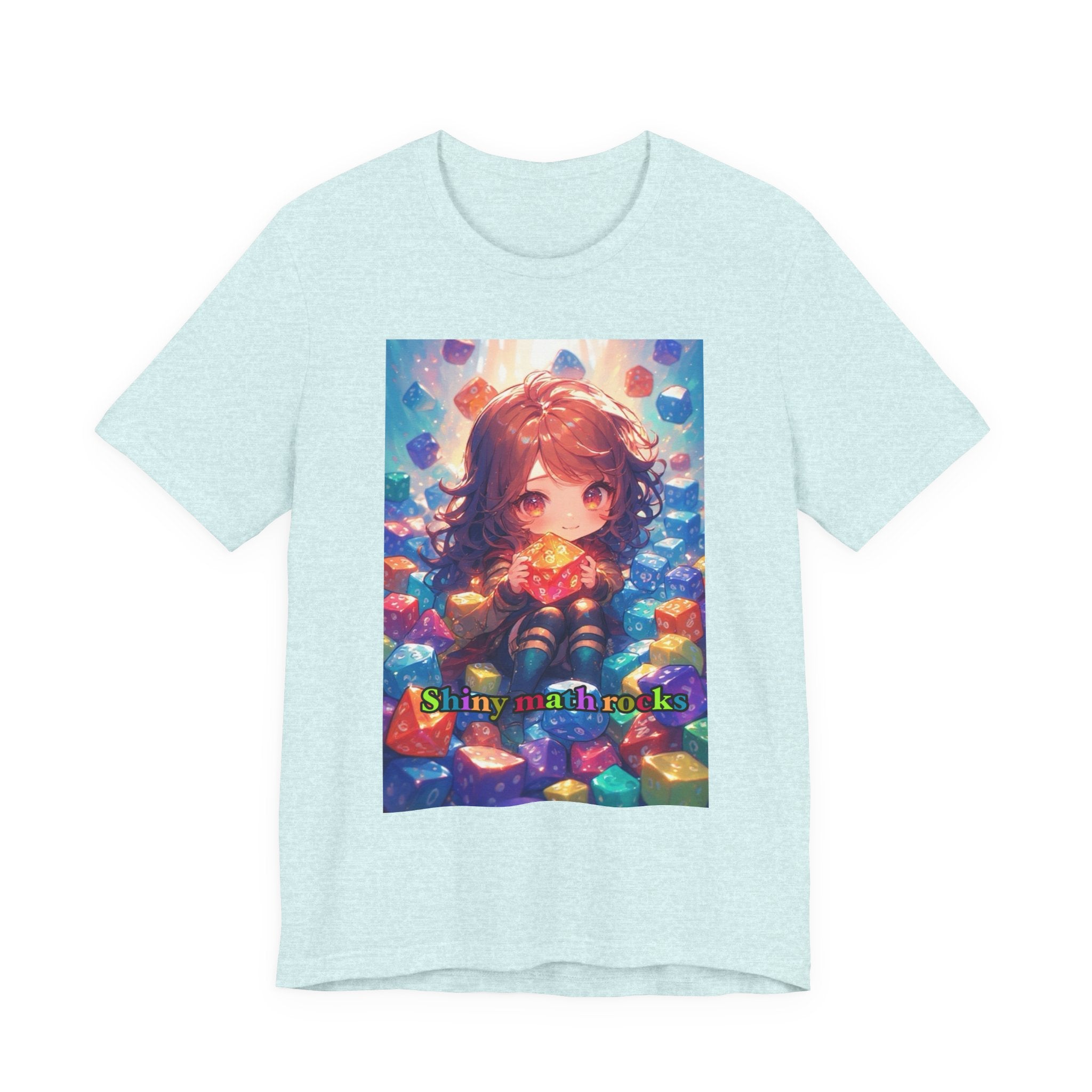 Shiny math rocks. female themed t-shirt