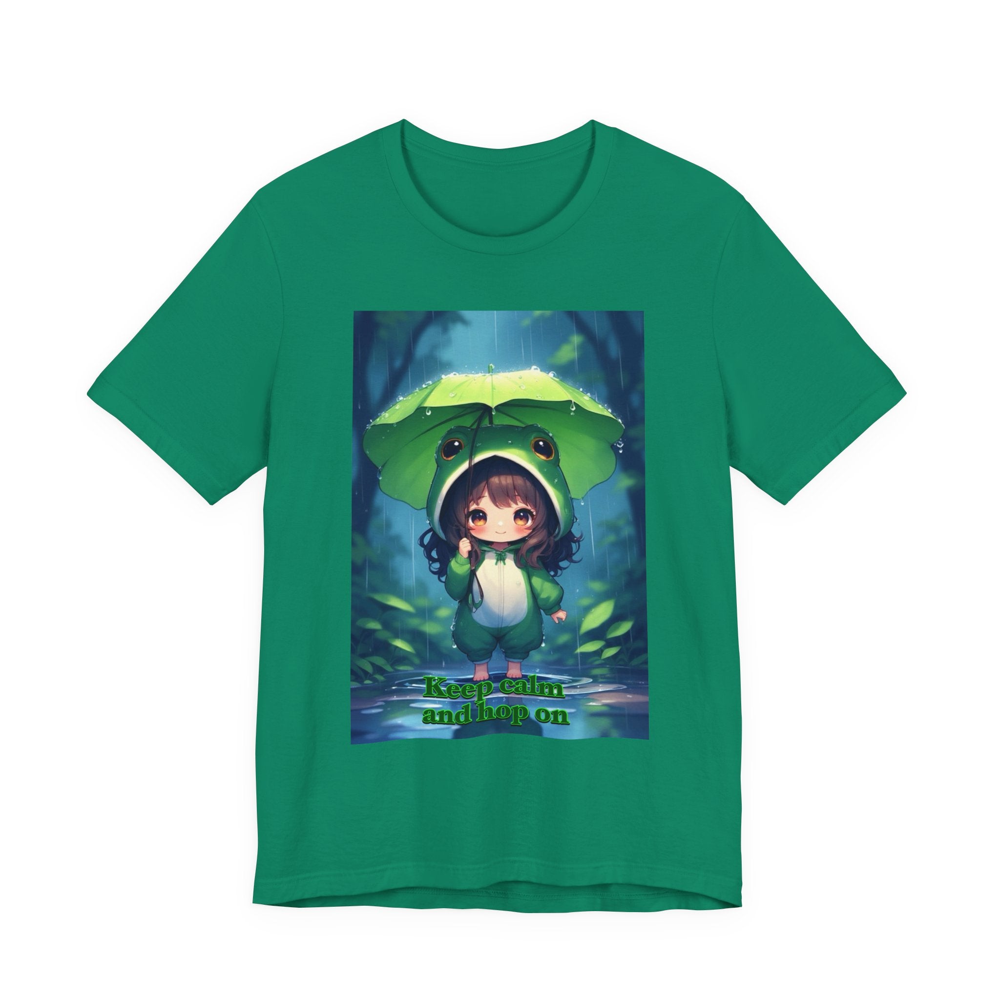 “ keep calm and hop on.” Female themed t-shirt.