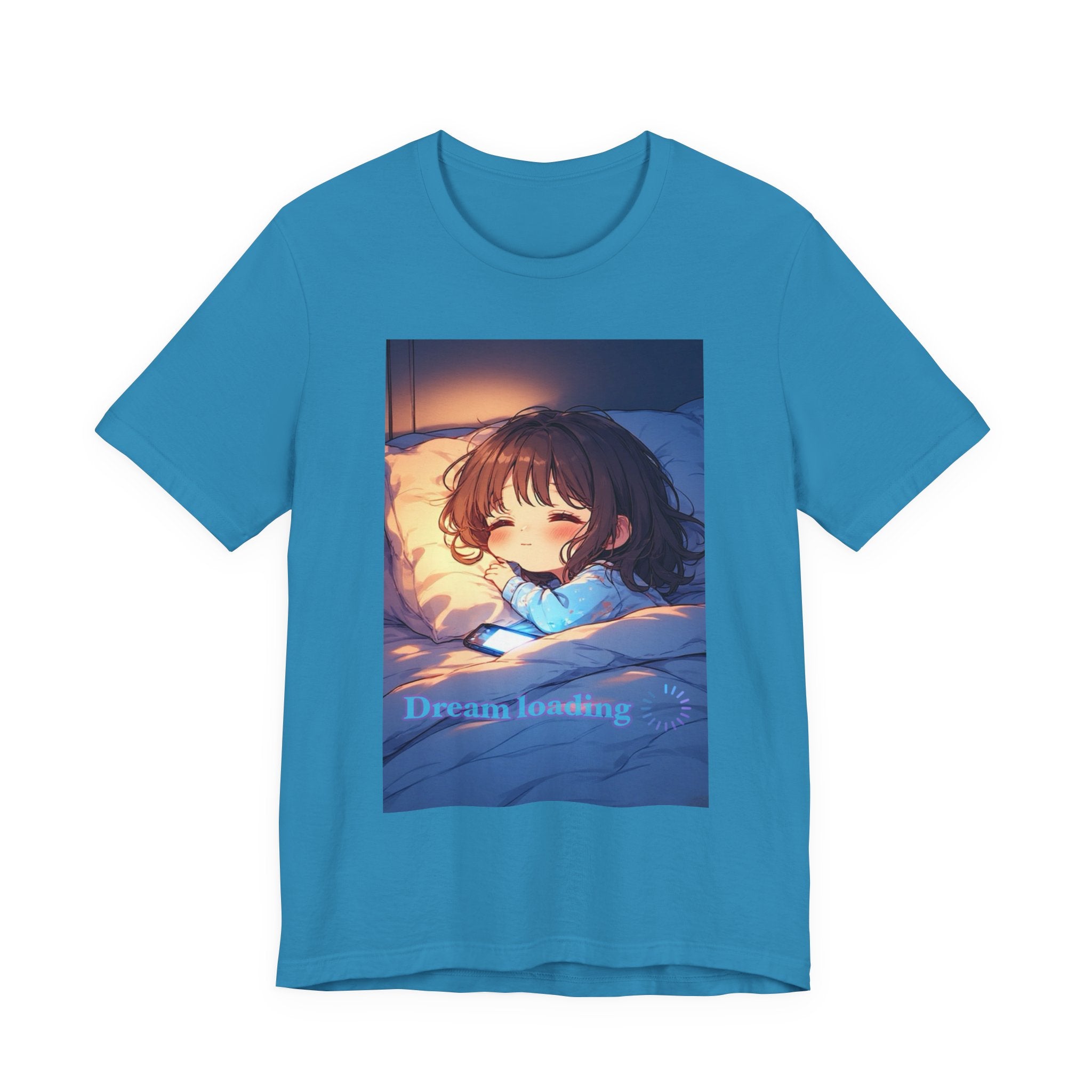 Dream loading. female themed T-shirt.
