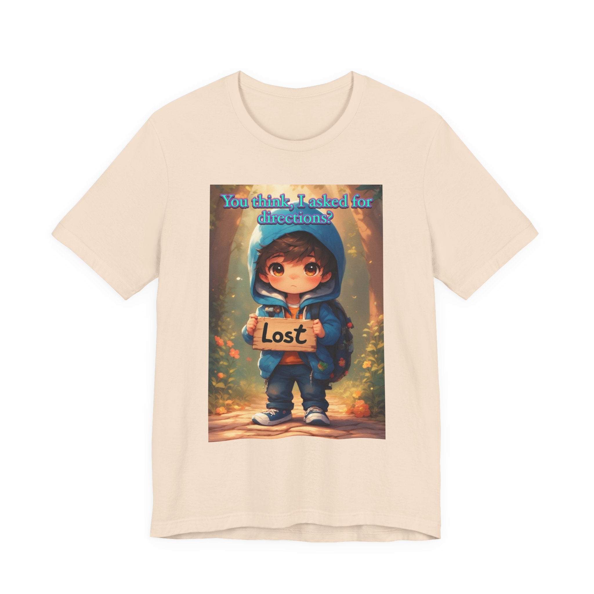 Lost Directions. male themed t-shirt.