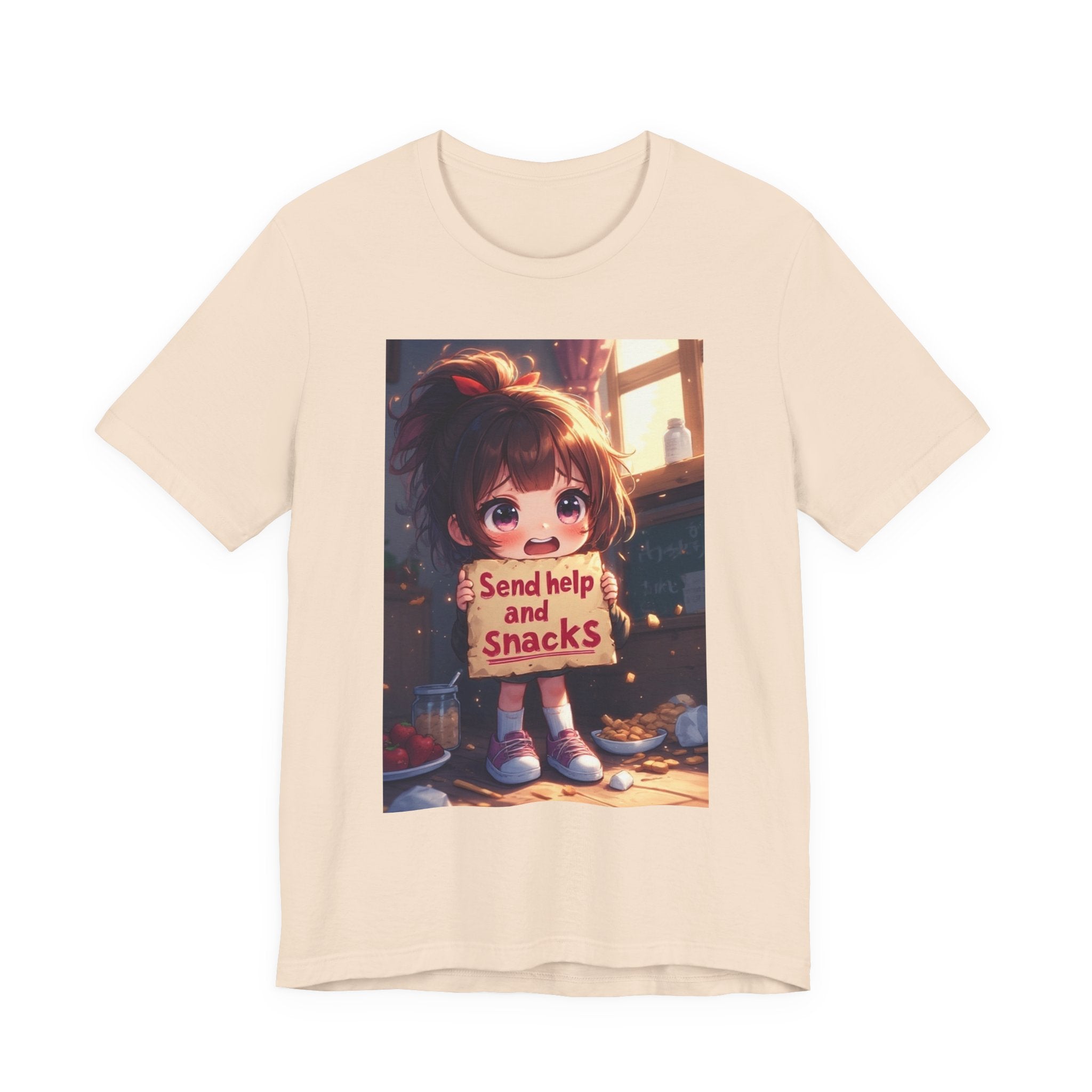 Send help and snacks. female themed t-shirt