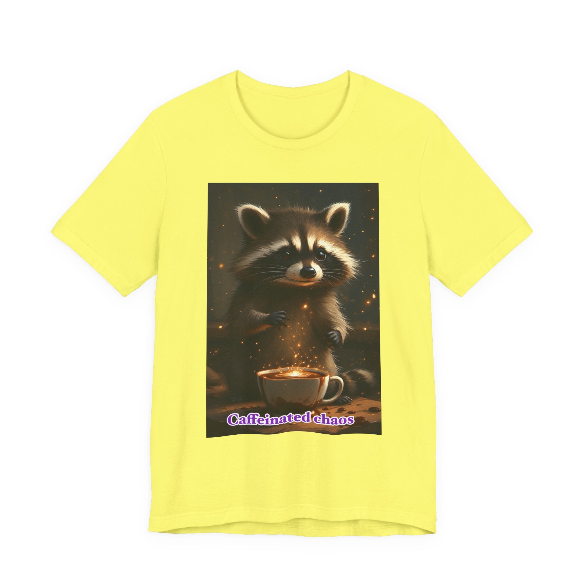 Caffeinated chaos. Neutral themed t-shirt