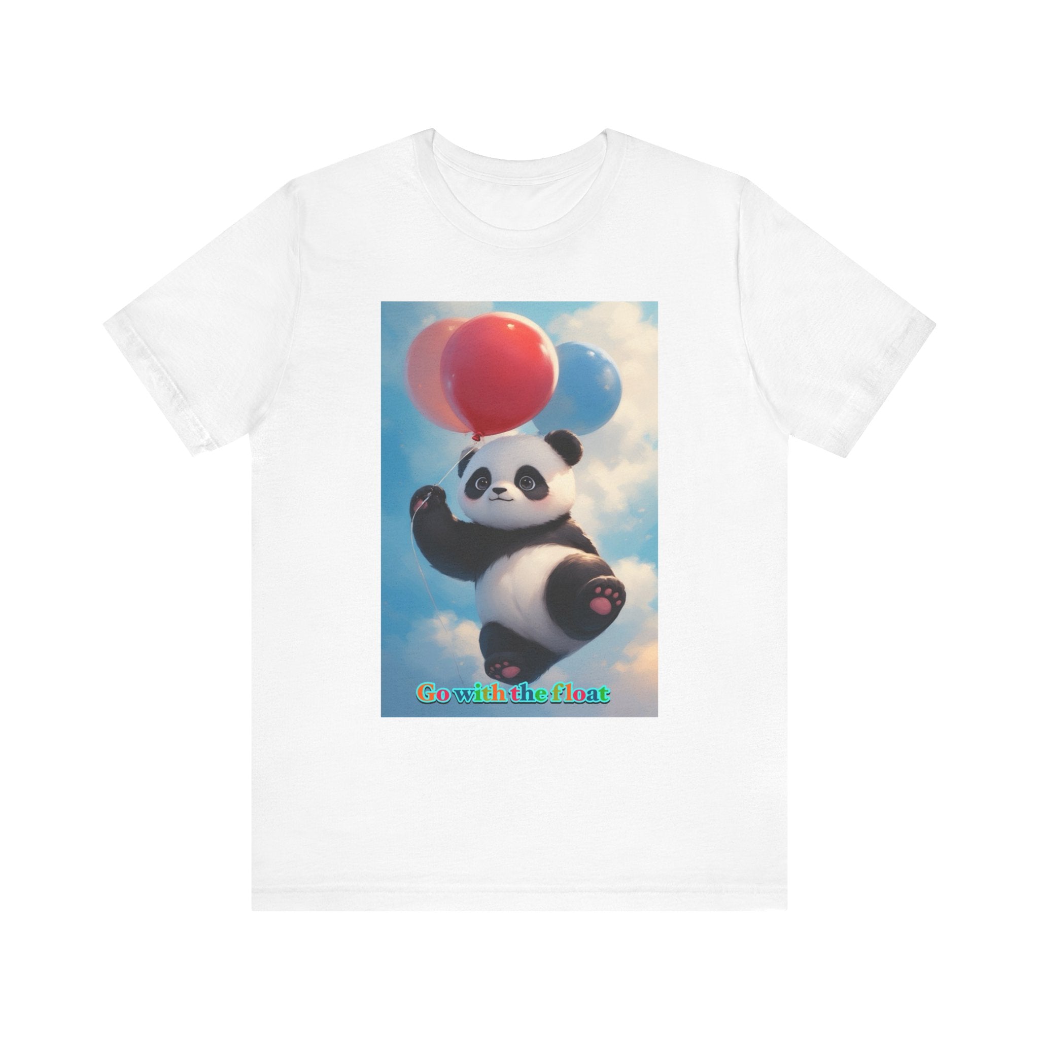 “Go with the float.” Neutral themed t-shirt