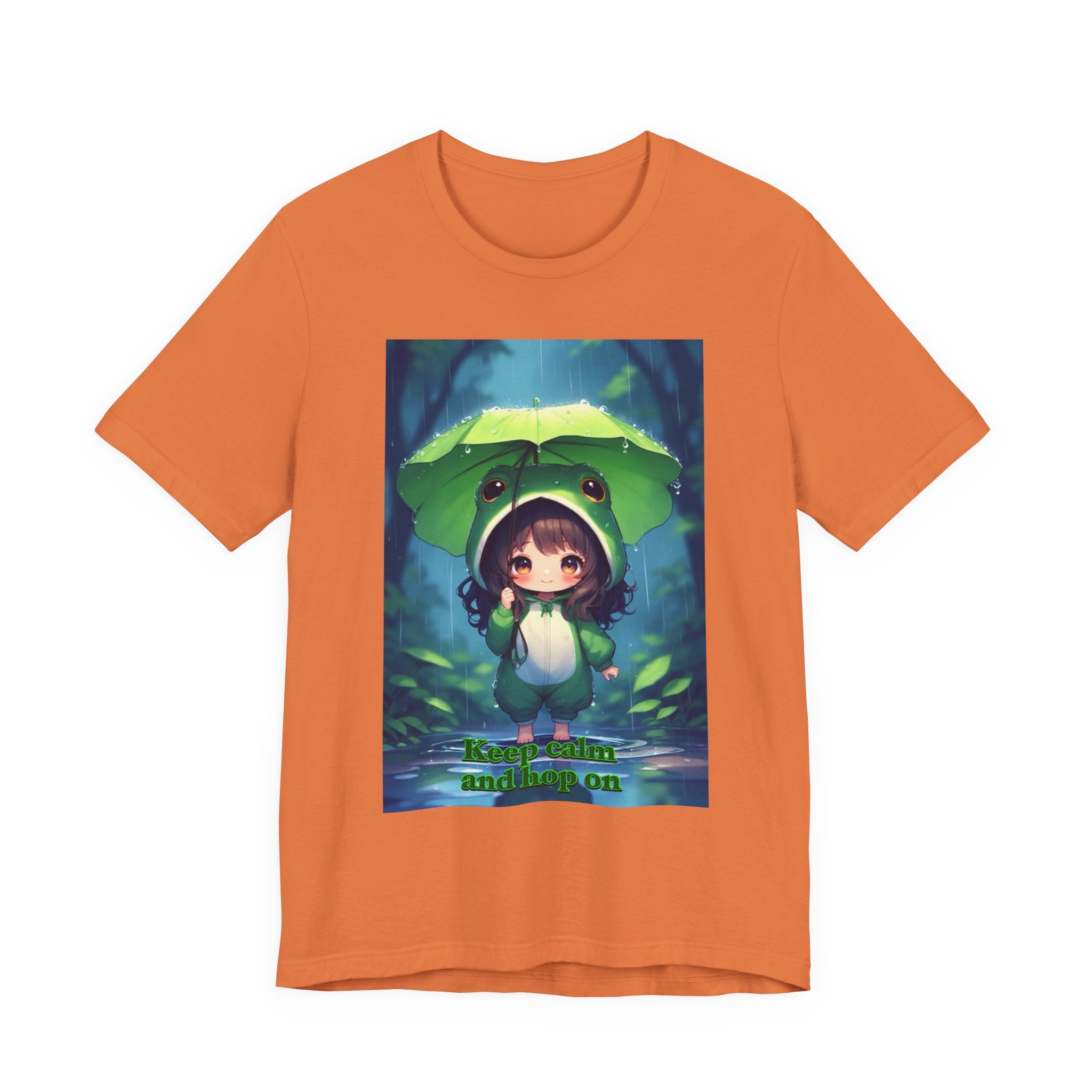 “ keep calm and hop on.” Female themed t-shirt.