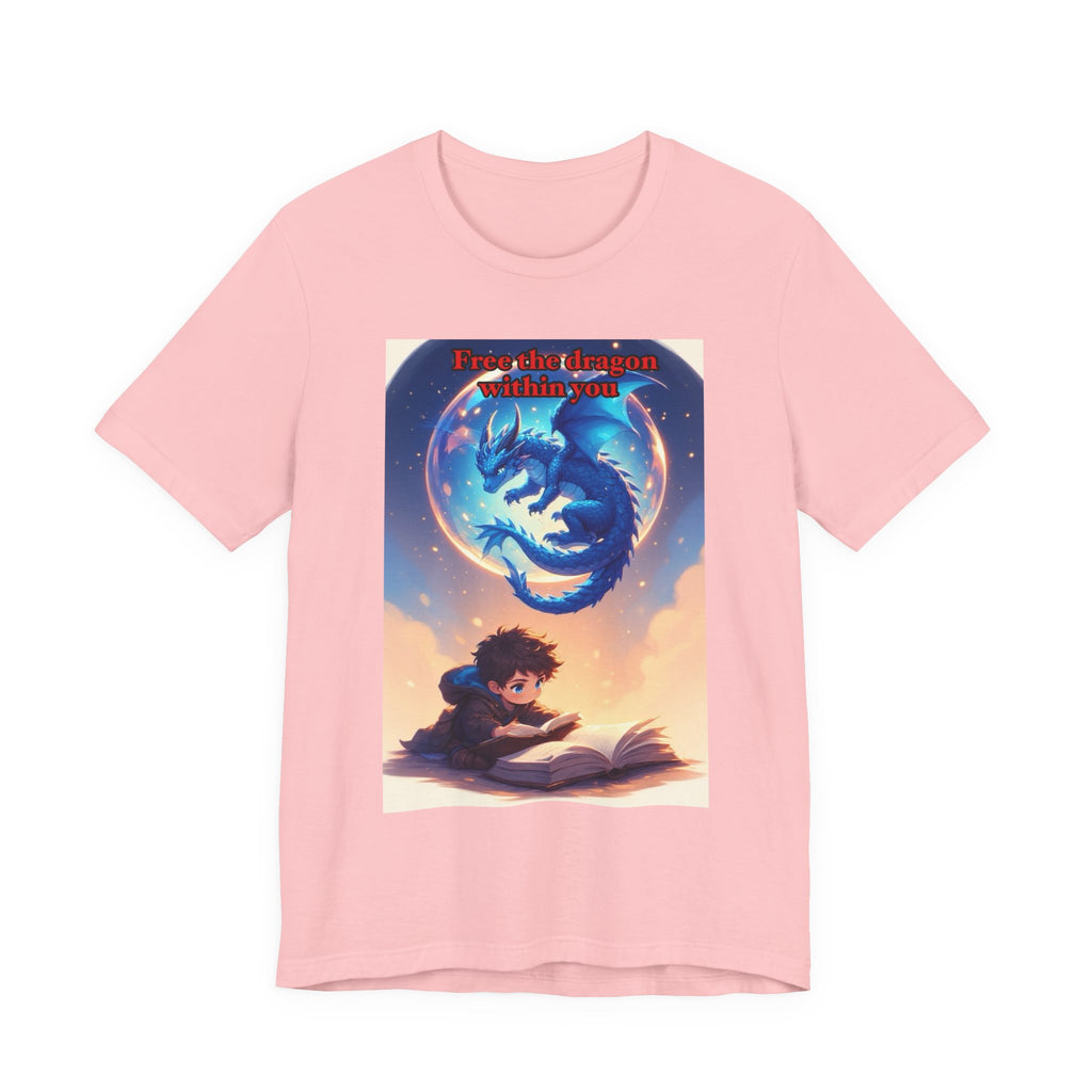 “Free the dragon within you.” Male themed t-shirt