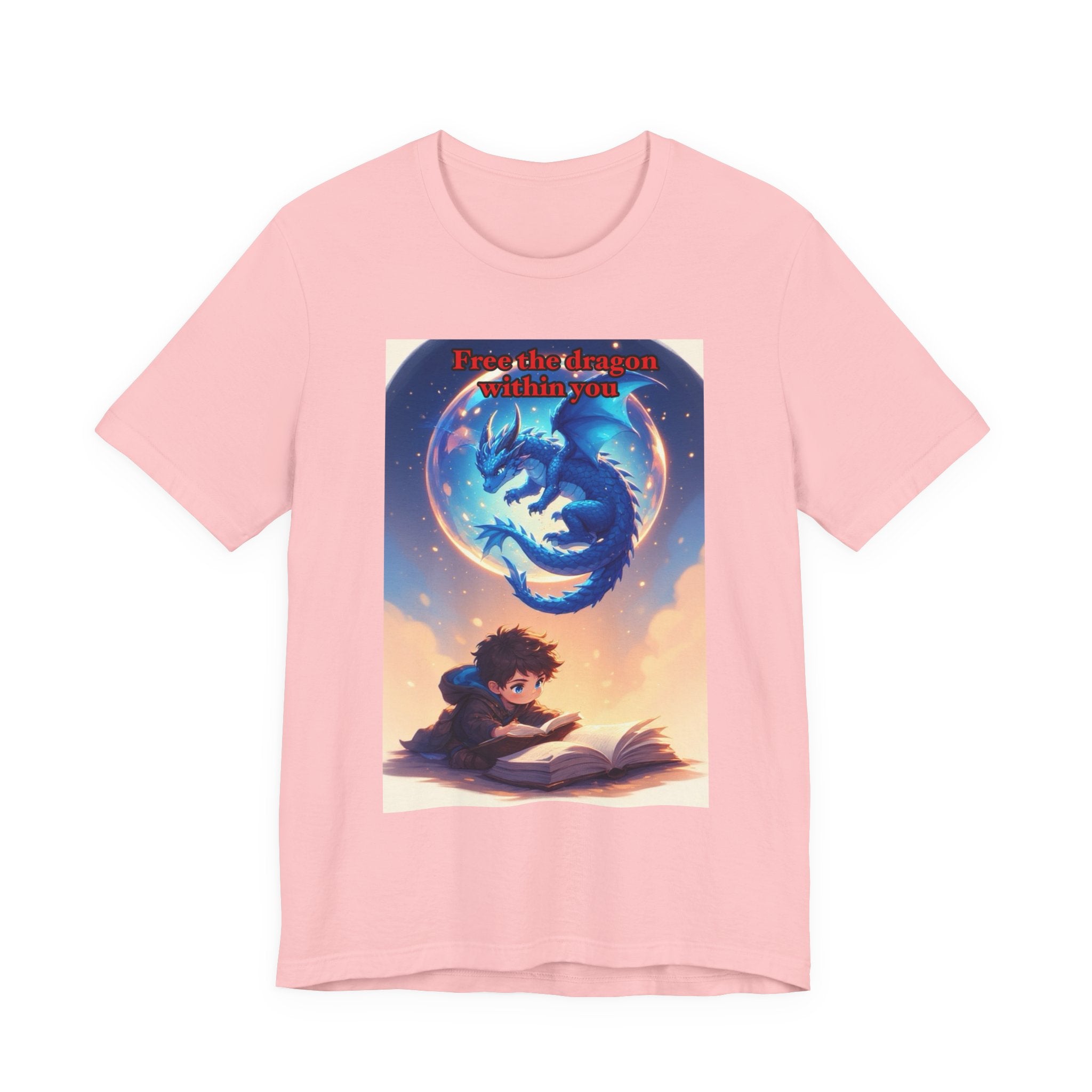 “Free the dragon within you.” Male themed t-shirt